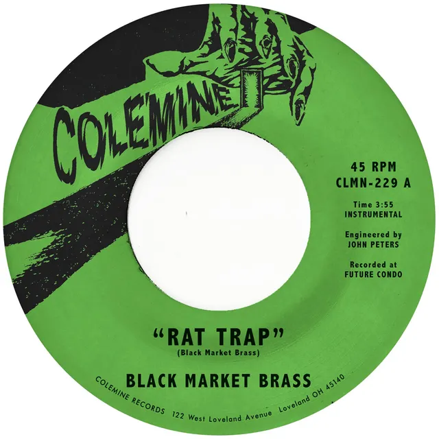 Black Market Brass Rat Trap vinyle 7 pouces violet swirl