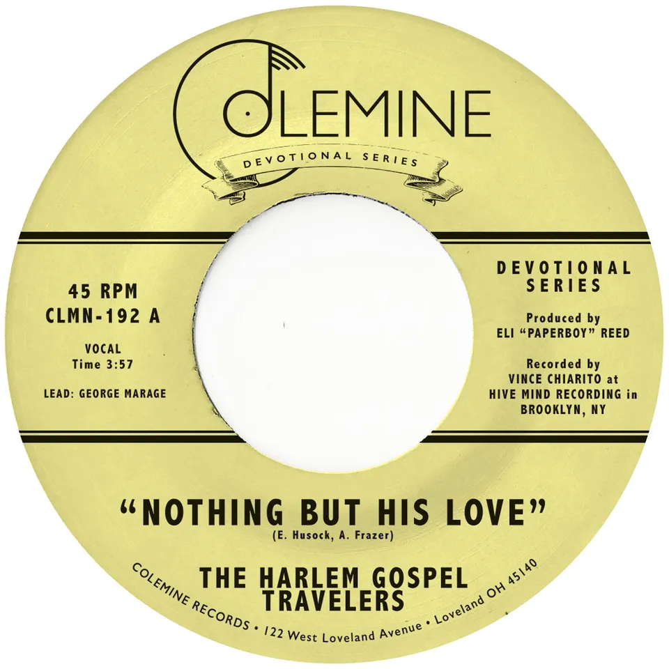Harlem Gospel Travelers Nothing But His Love 45 tours clear