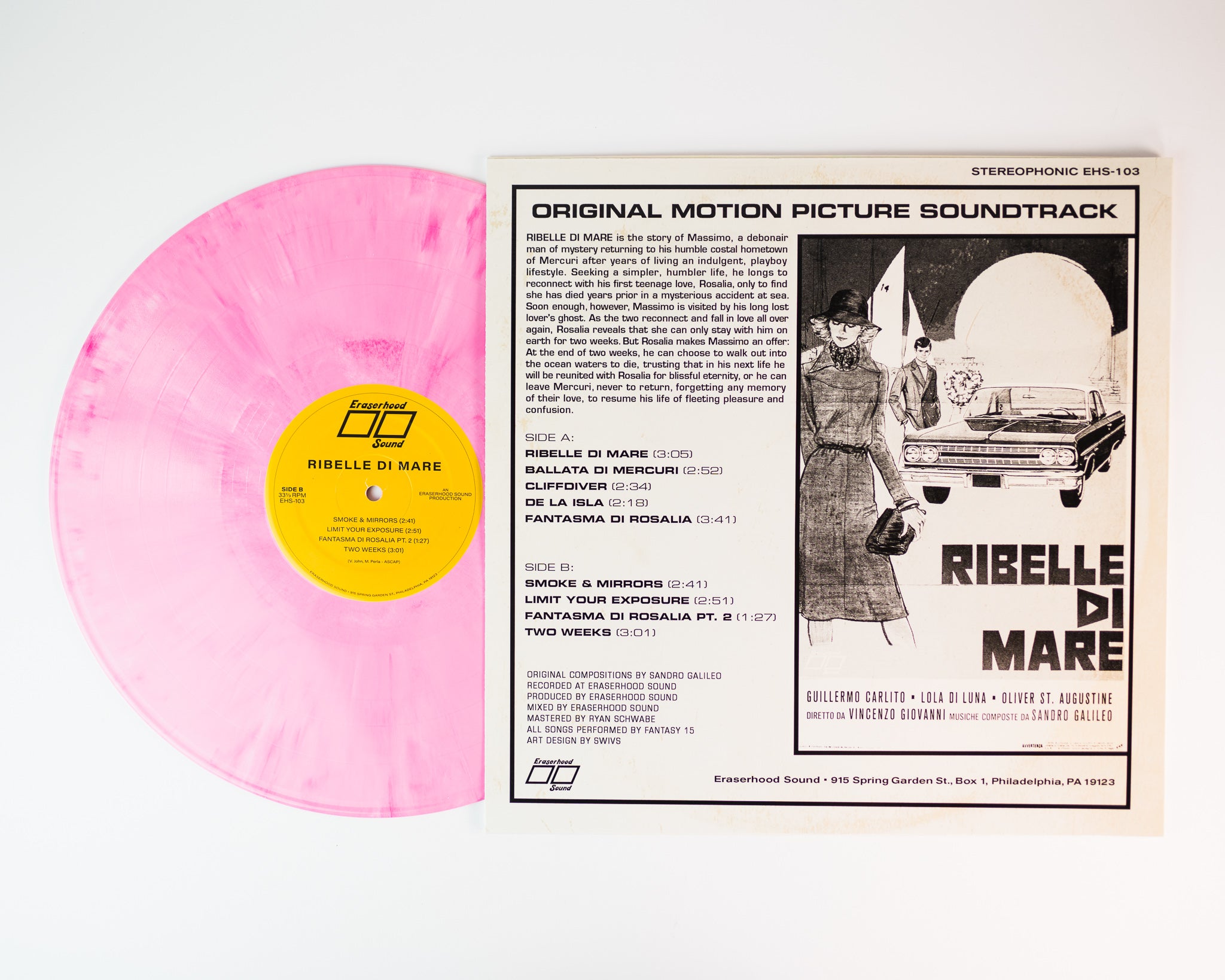 Eraserhood Sound Ribelle Di Mare vinyle LP rose bubblegum