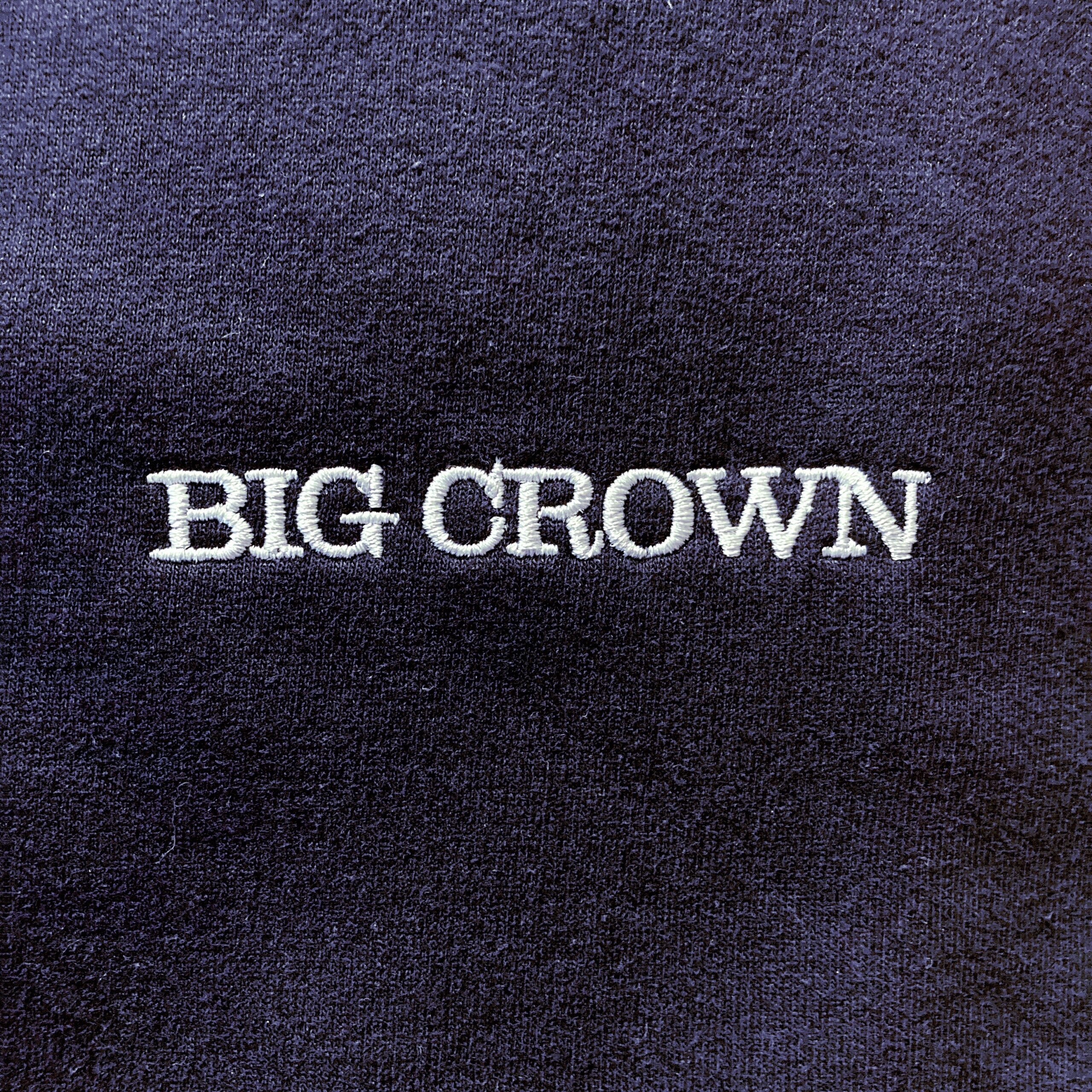 Big Crown Records sweat crewneck brodé bleu marine