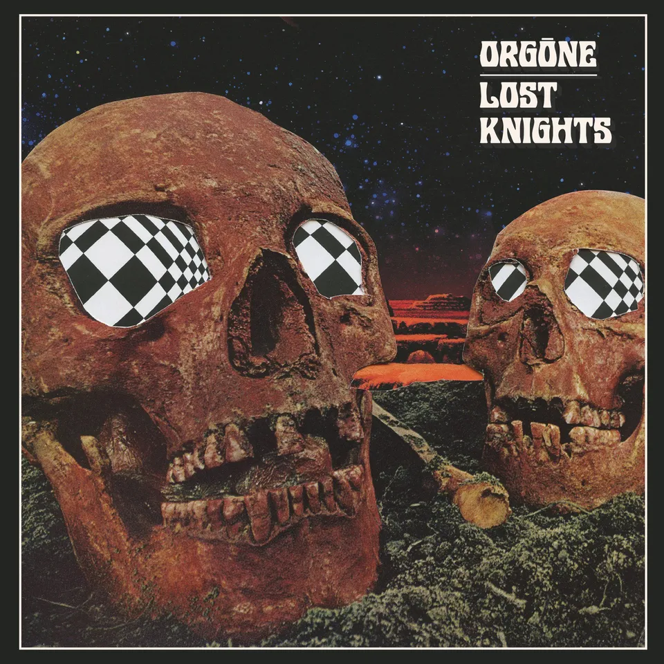Orgone Lost Knights vinyle LP marbré blanc noir