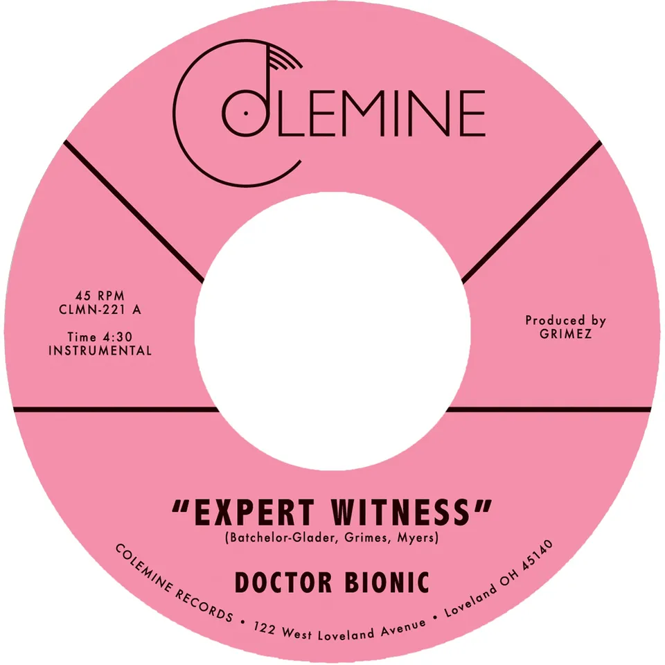 Colemine Doctor Bionic Expert Witness 45 tours vinyle violet