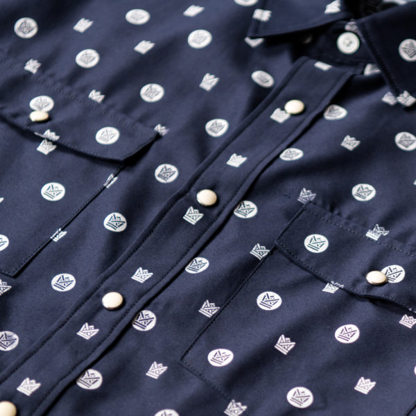 Big Crown Records Wilson & Willy chemise bleue blanche