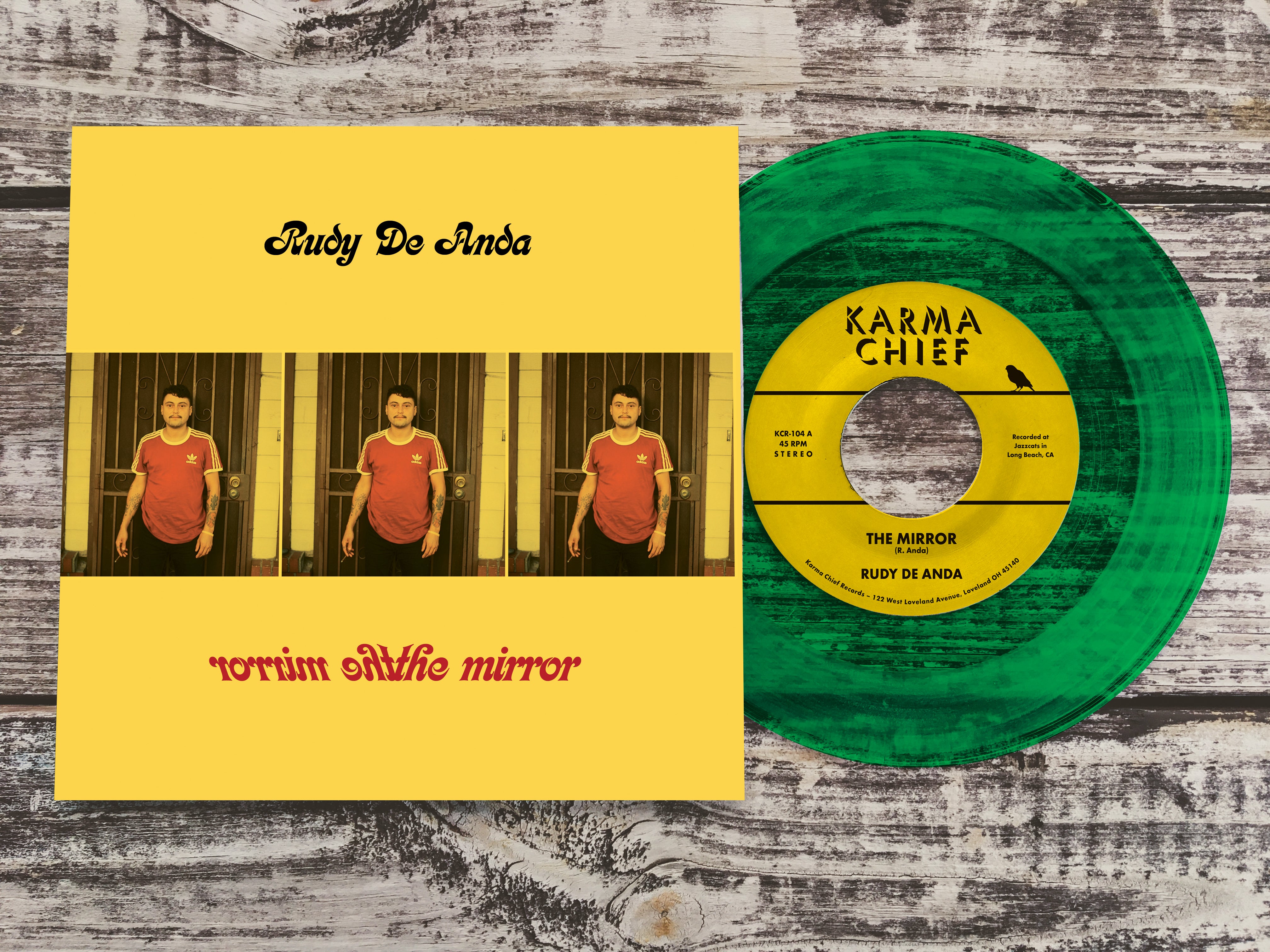 Rudy De Anda The Mirror 45 tours vinyle vert