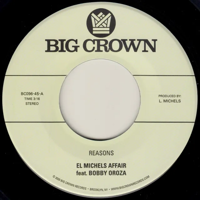 El Michels Affair Reasons b/w Hipps 45t vinyle single soul