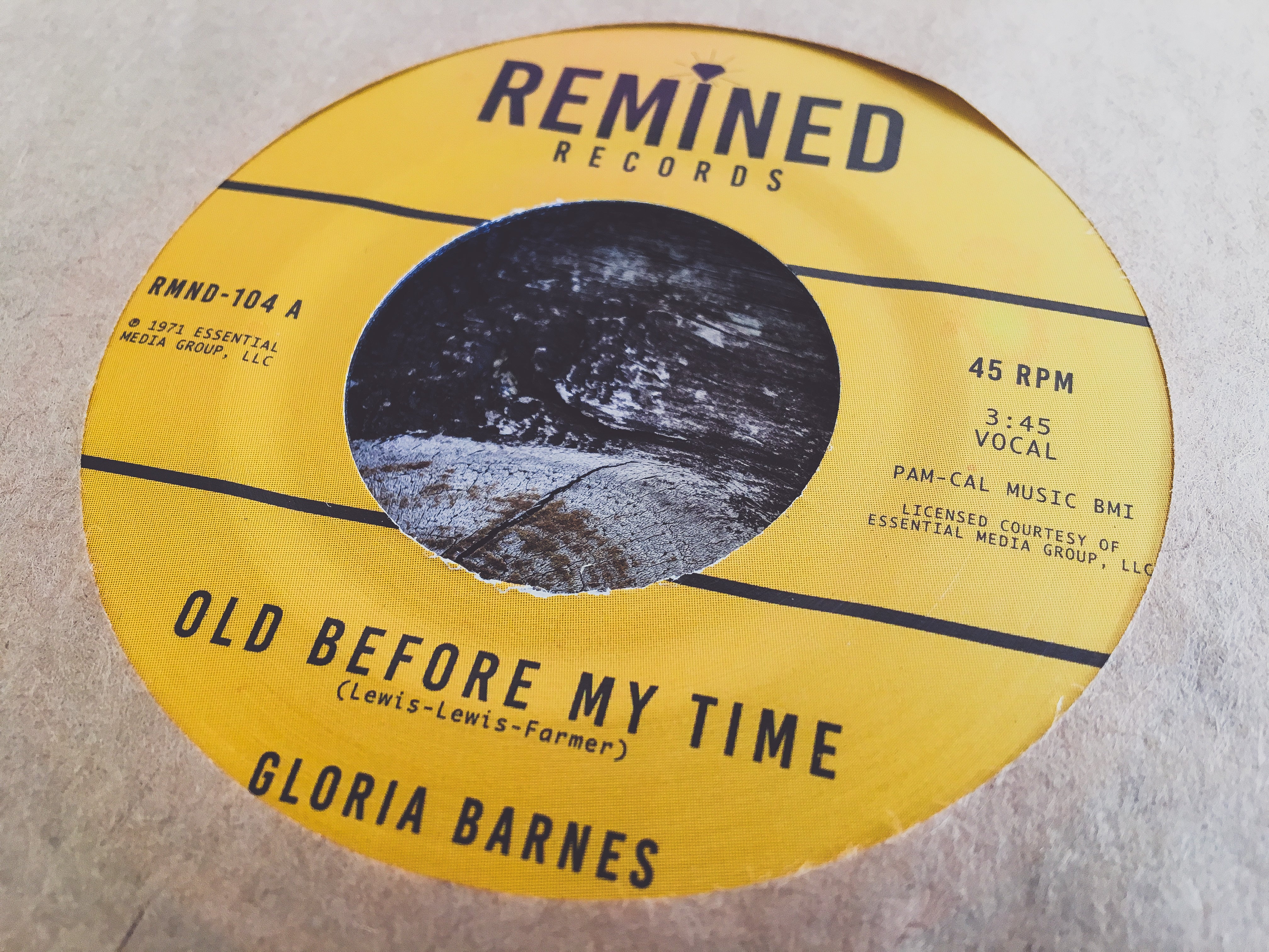 Remined Gloria Barnes Old Before My Time 45 tours soul