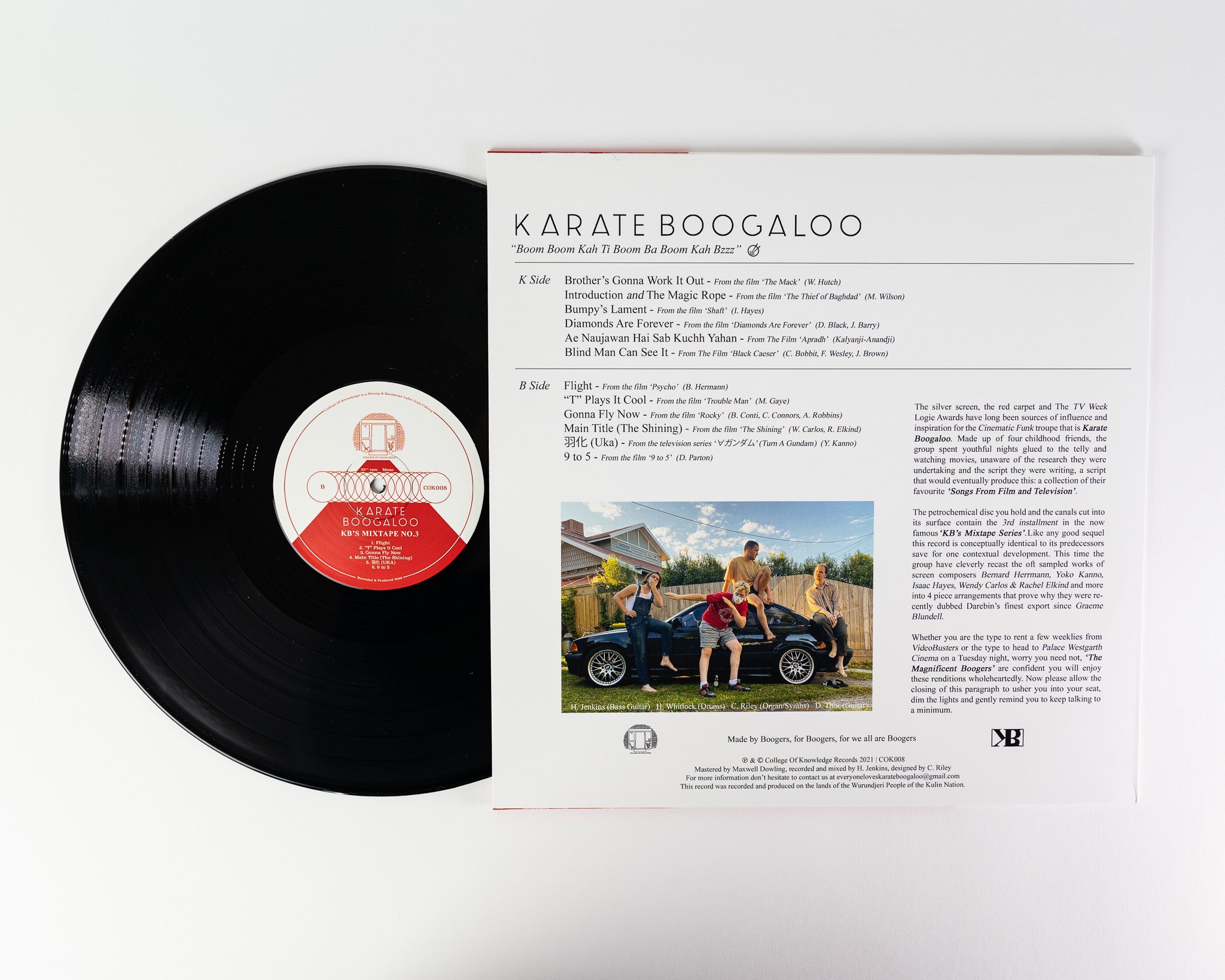Karate Boogaloo Mixtape #3 album vinyle LP funk cinématique