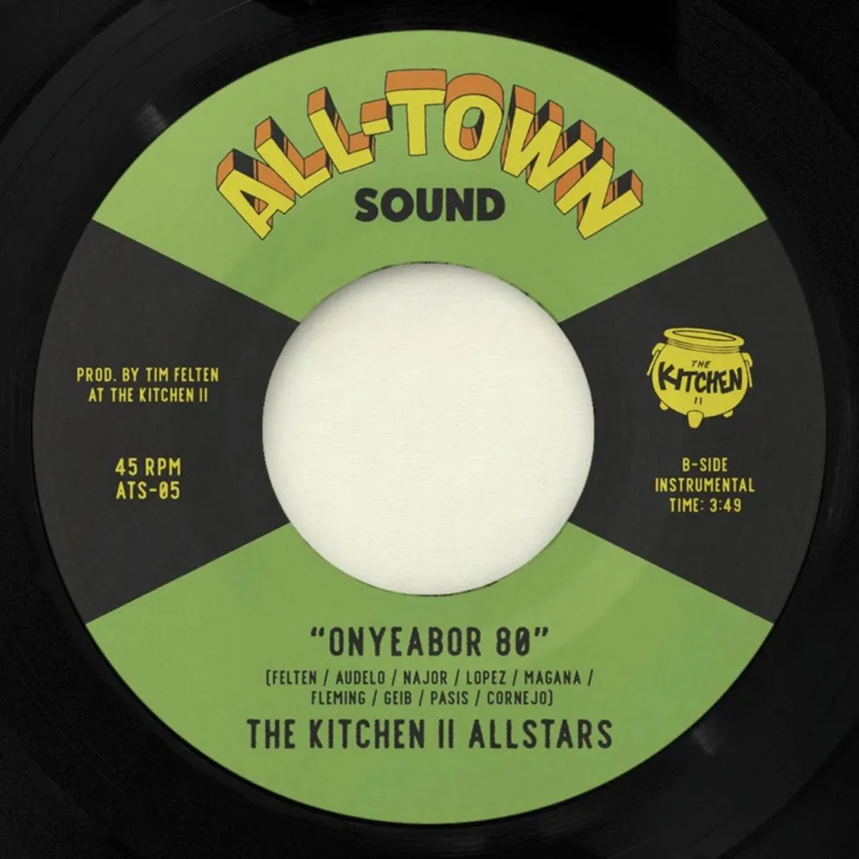 The Kitchen II Allstars Bongo Grove 45 tours 7" noir funk