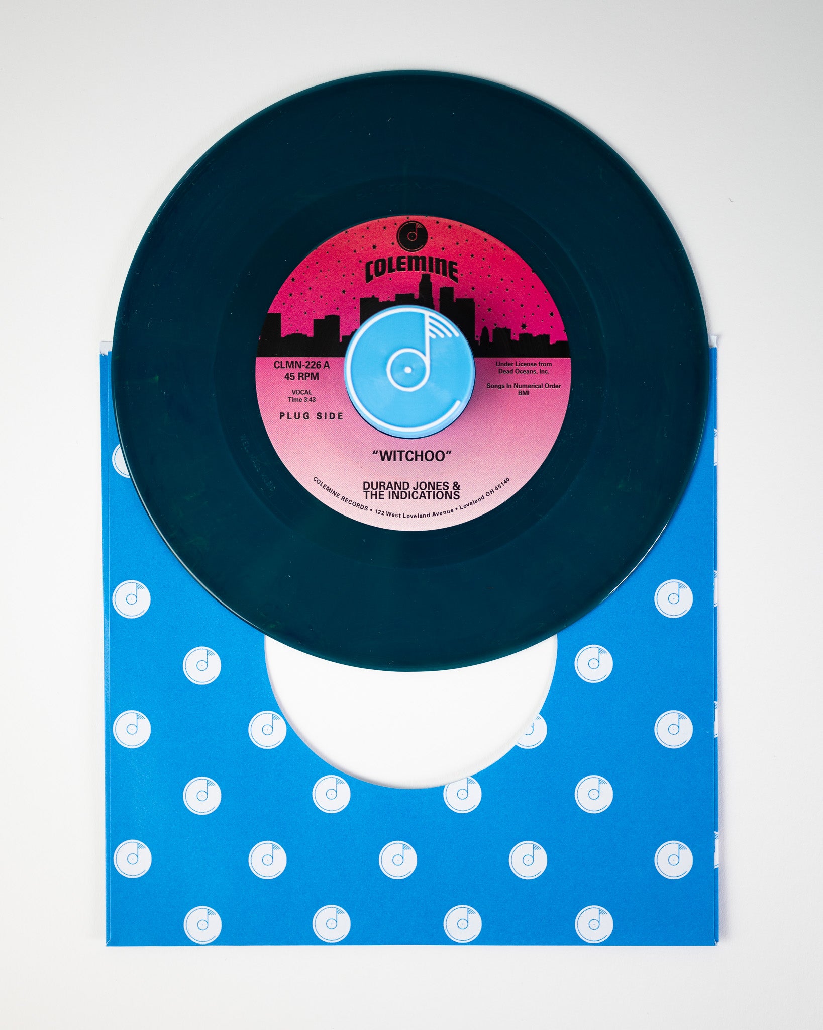Durand Jones Witchoo 45 tours vinyle bleu vert
