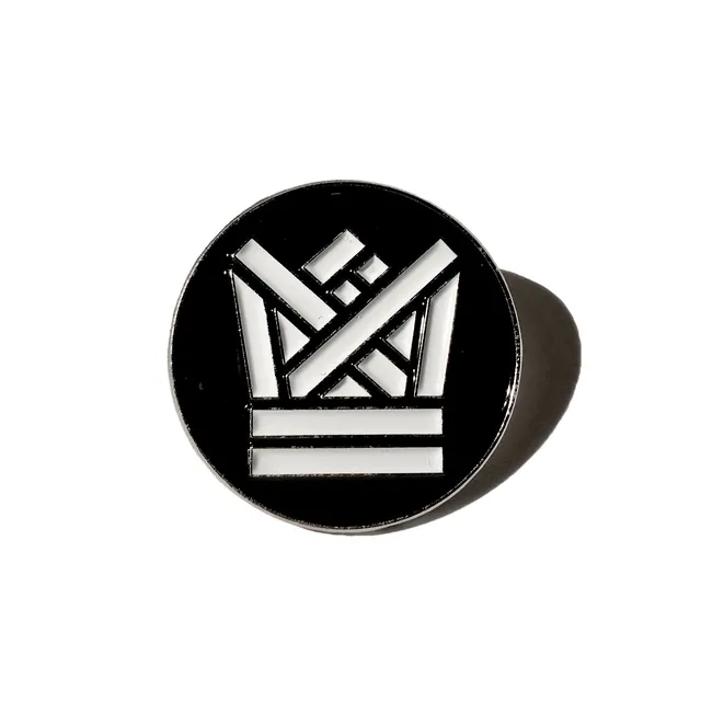 Big Crown Records BCR Crown Logo Pin pin's émail noir