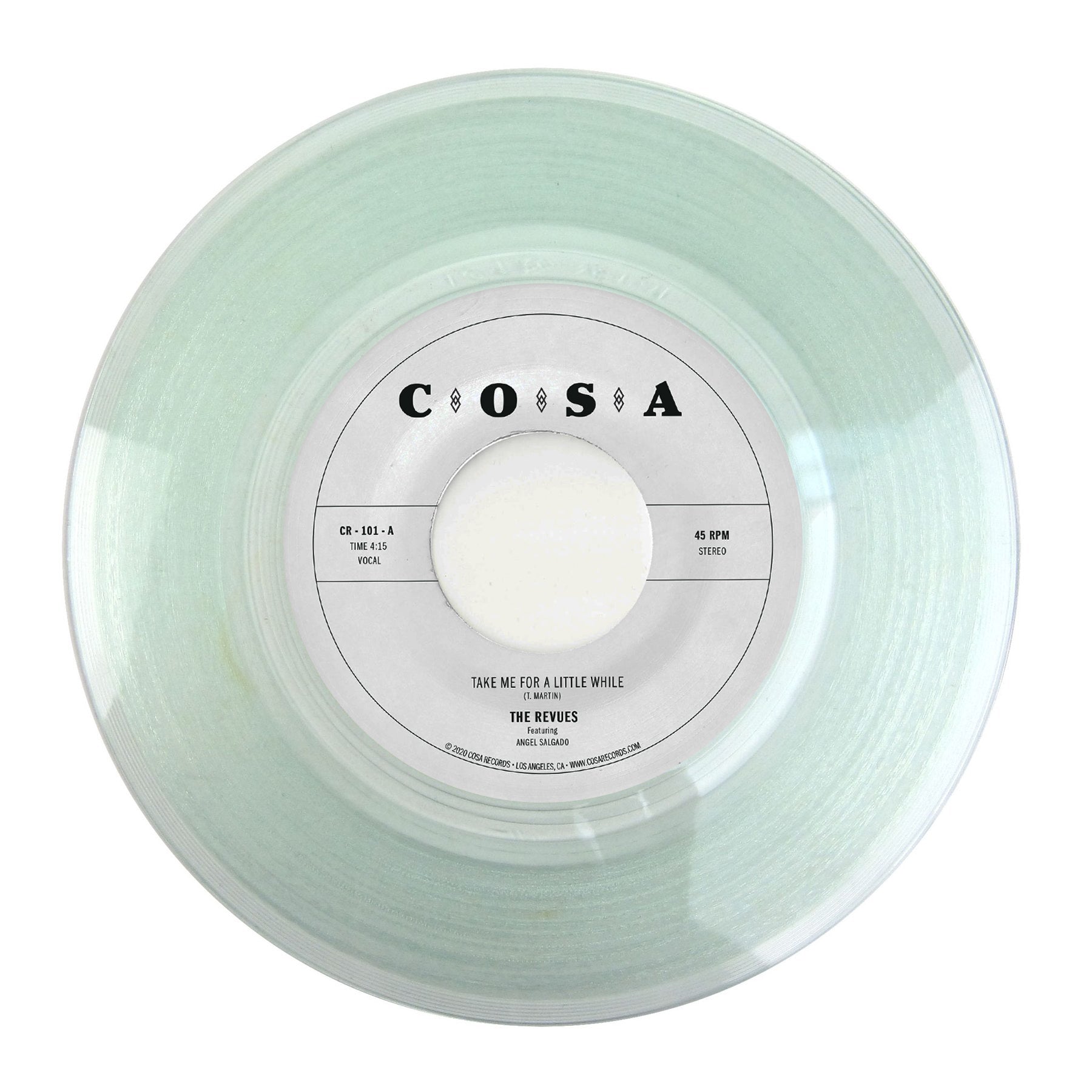 The Revues Take Me For A Little While 45 tours vinyle clair