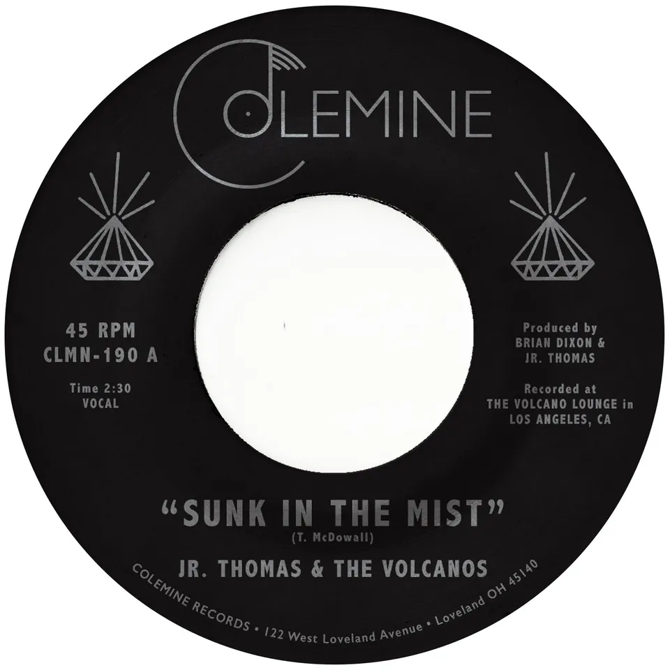 Jr. Thomas & The Volcanos Sunk In The Mist 45T vinyle orange