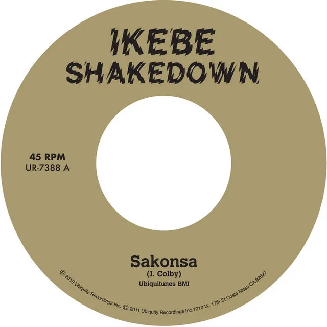 Ikebe Shakedown Sakonsa 45T vinyle afro funk soul