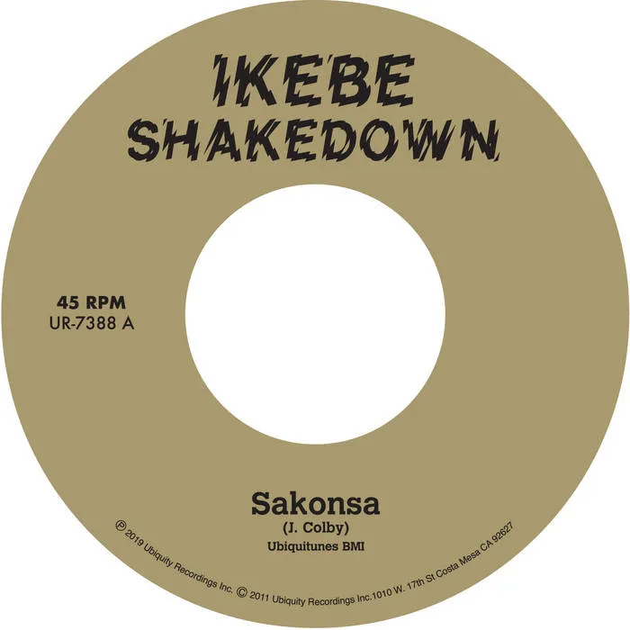 Ikebe Shakedown Sakonsa 45T vinyle afro funk soul