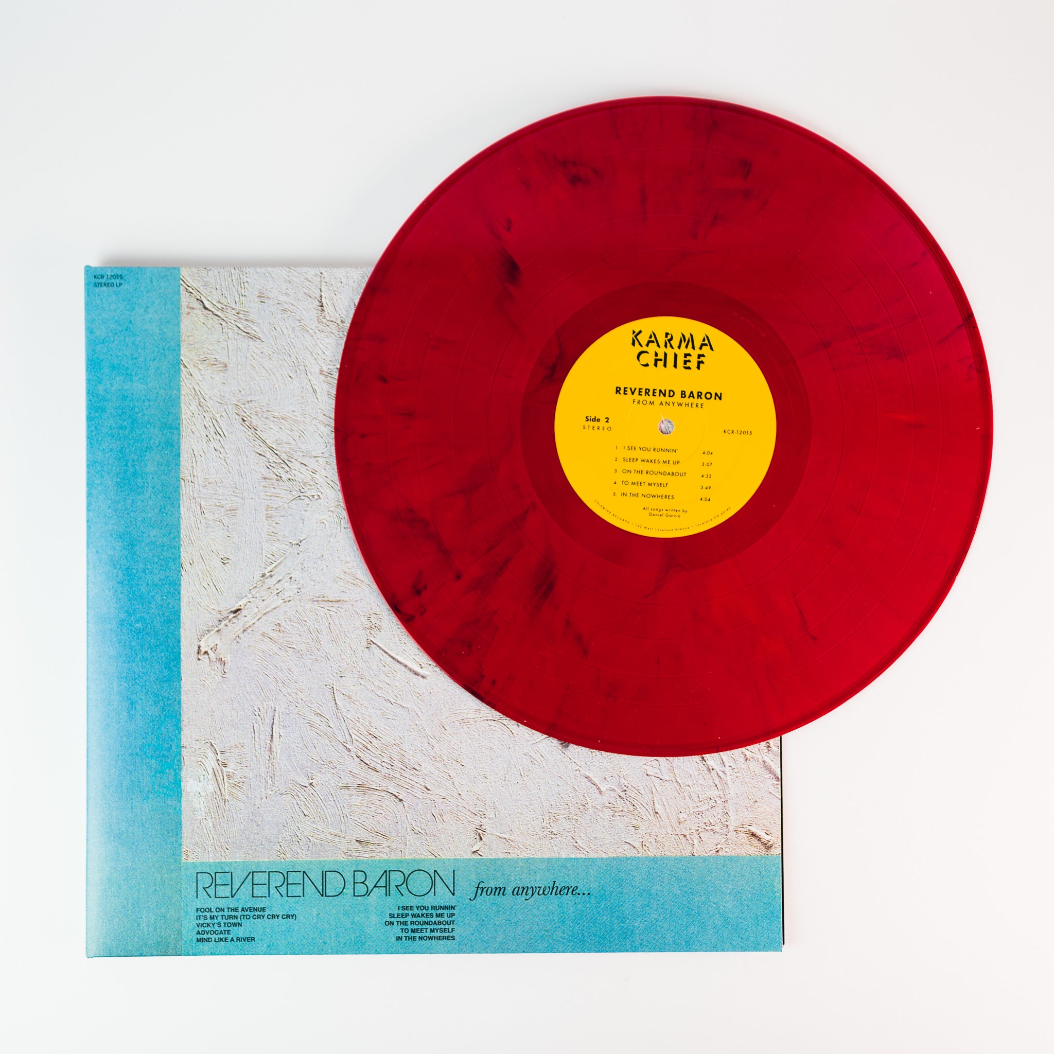 Reverend Baron From Anywhere vinyle LP maroon dédicacé