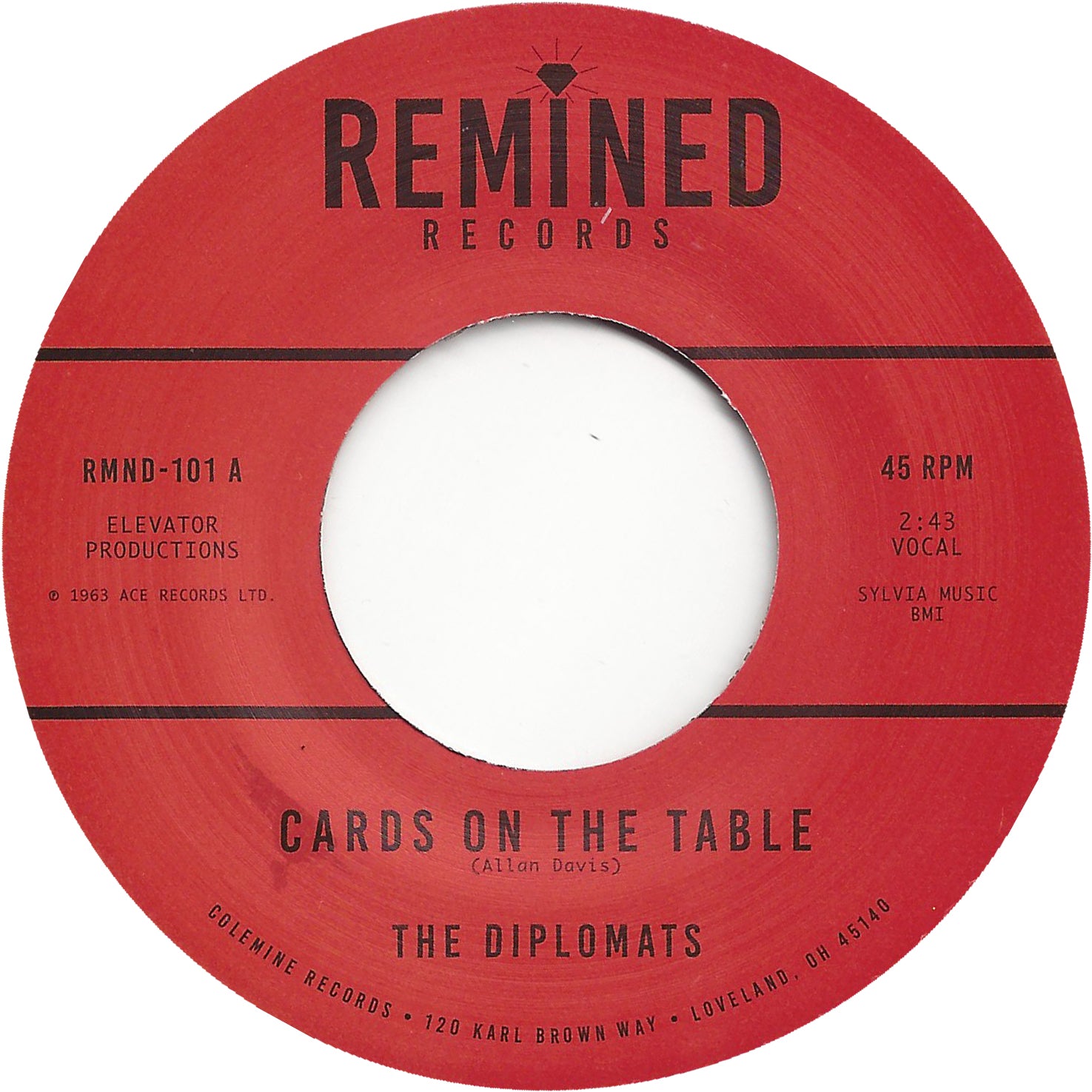 The Diplomats Cards On The Table 45 tours northern soul