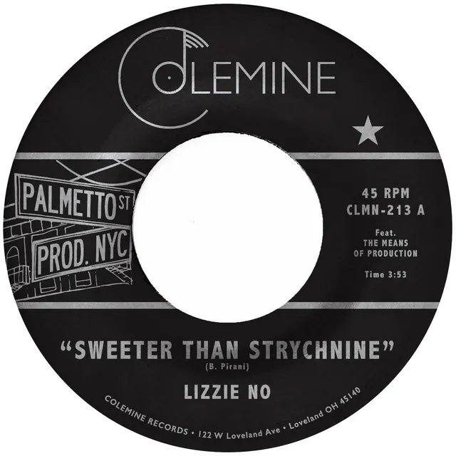 Colemine Lizzie No Sweeter Than Strychnine 45 tours vinyle rouge