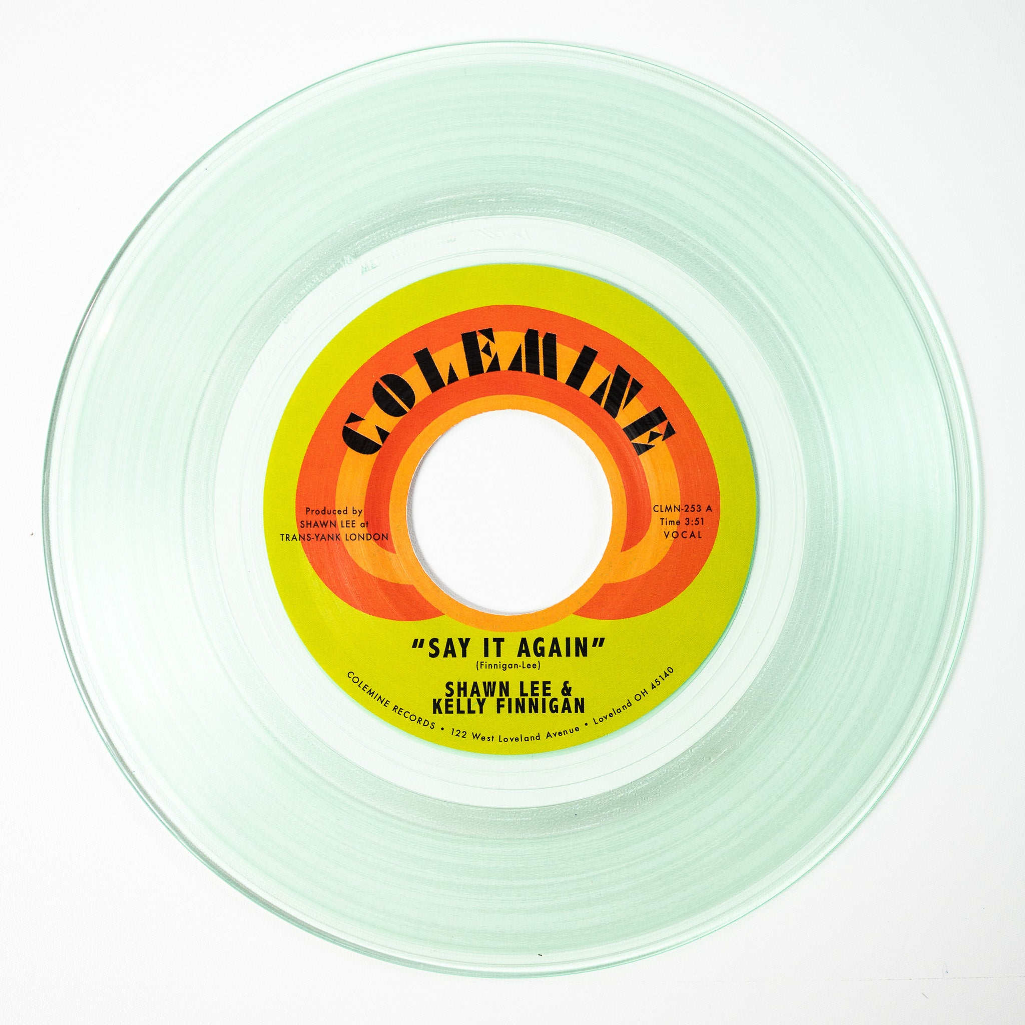 Shawn Lee & Kelly Finnigan Say It Again 45T Clear