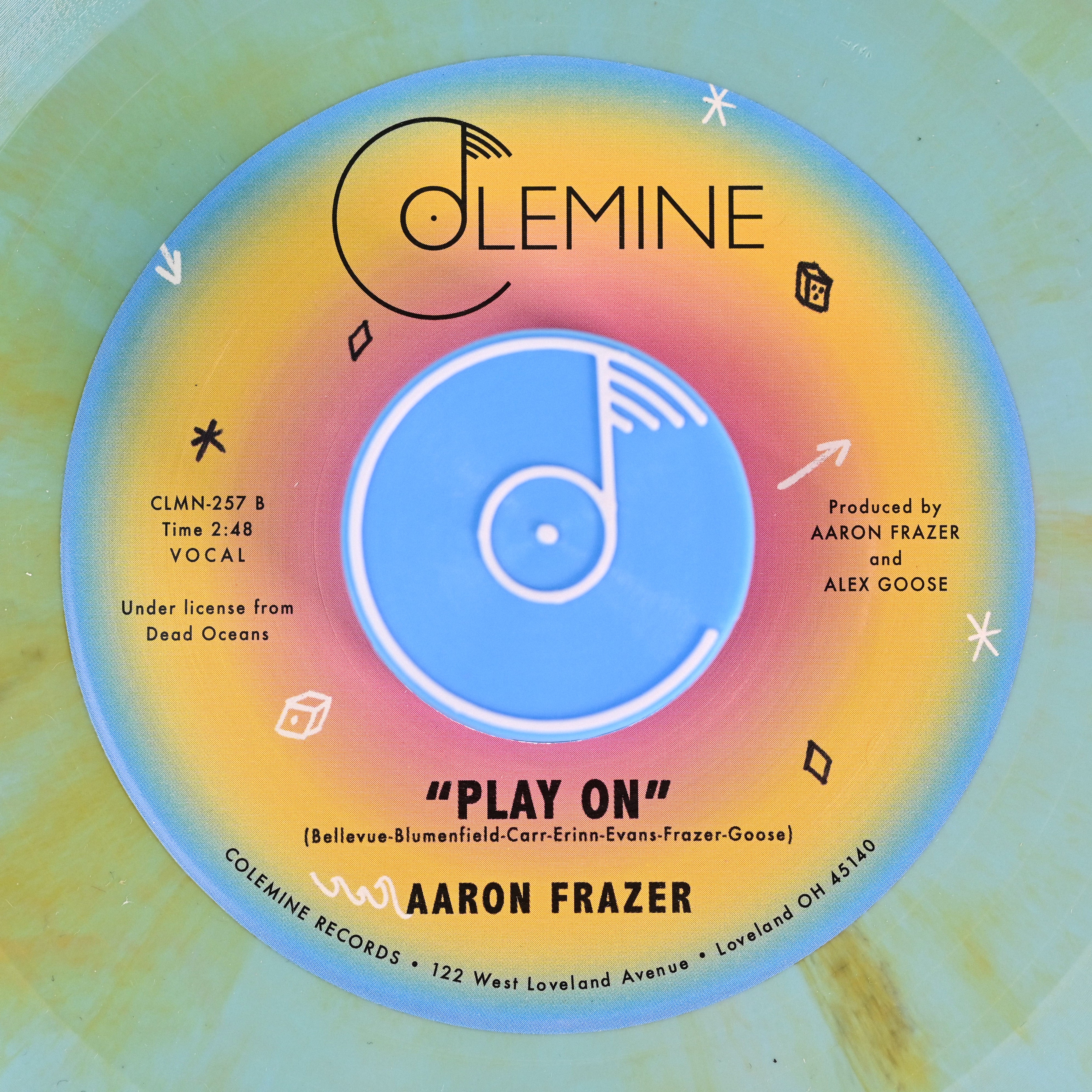 Aaron Frazer Fly Away 45T vinyle couleur sweet soul