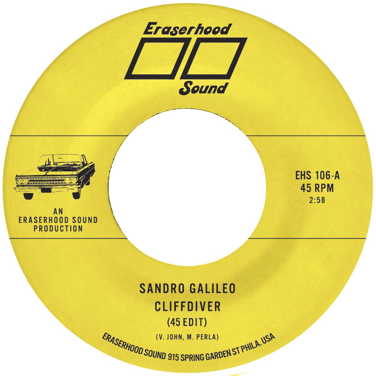Sandro Galileo Cliffdiver 45 tours 7 pouces édition limitée
