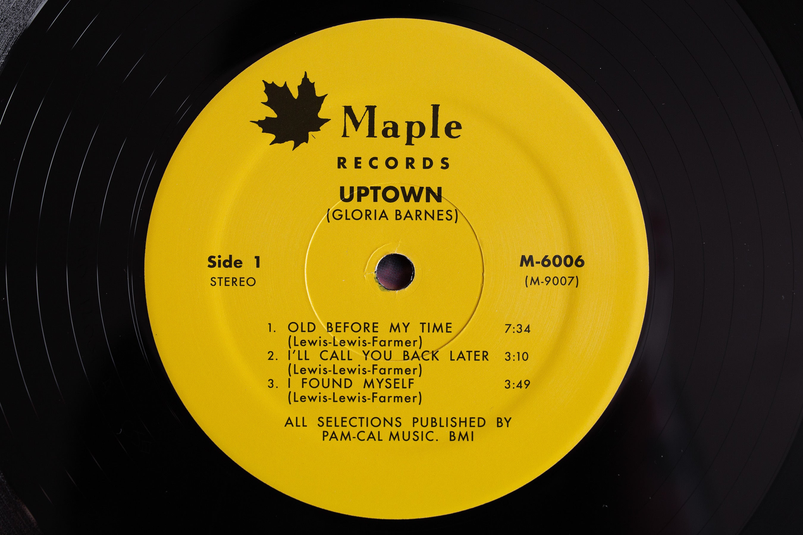 Gloria Barnes Uptown LP vinyle réédition deep soul 1971