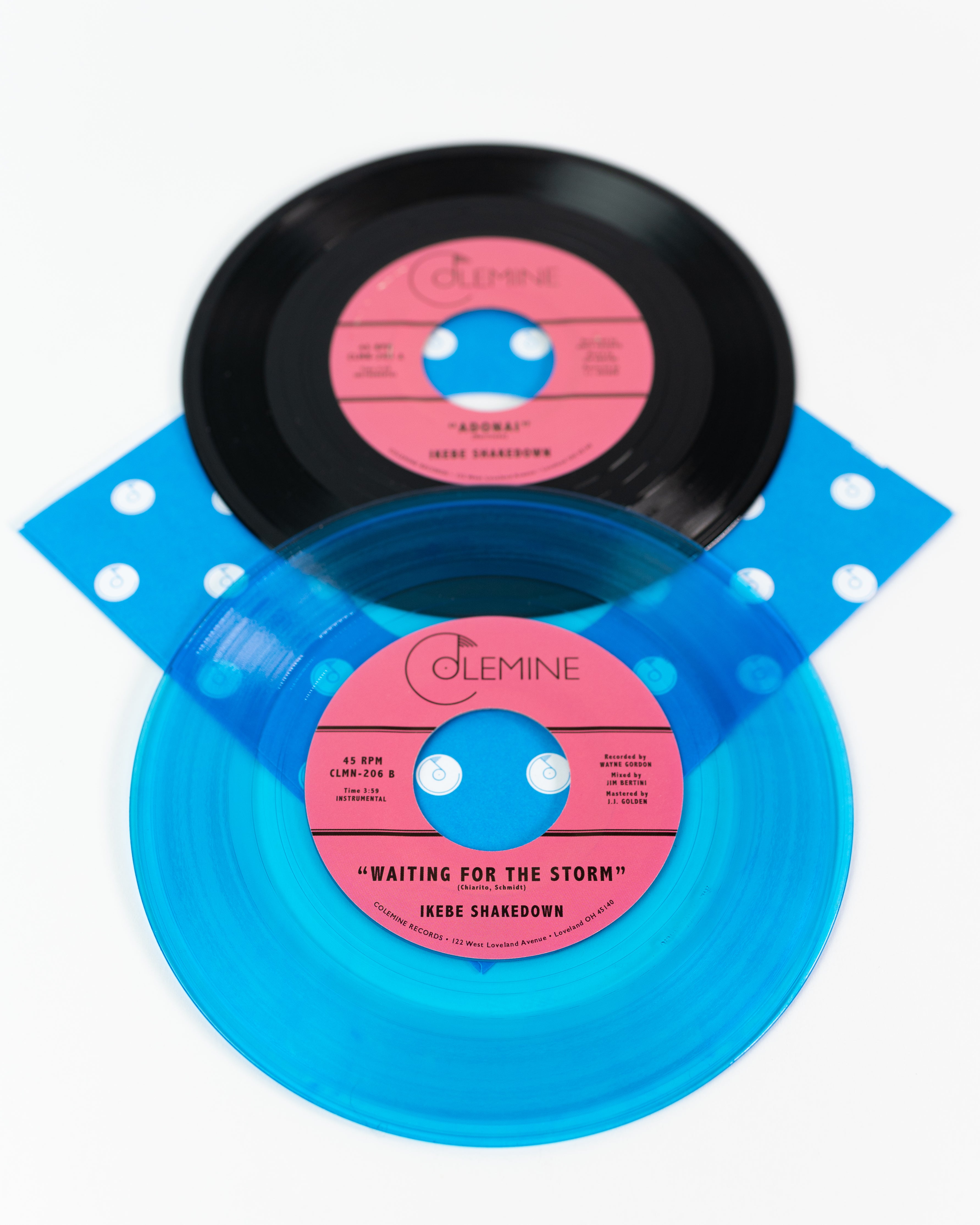 Ikebe Shakedown Adonai 45 tours vinyle bleu