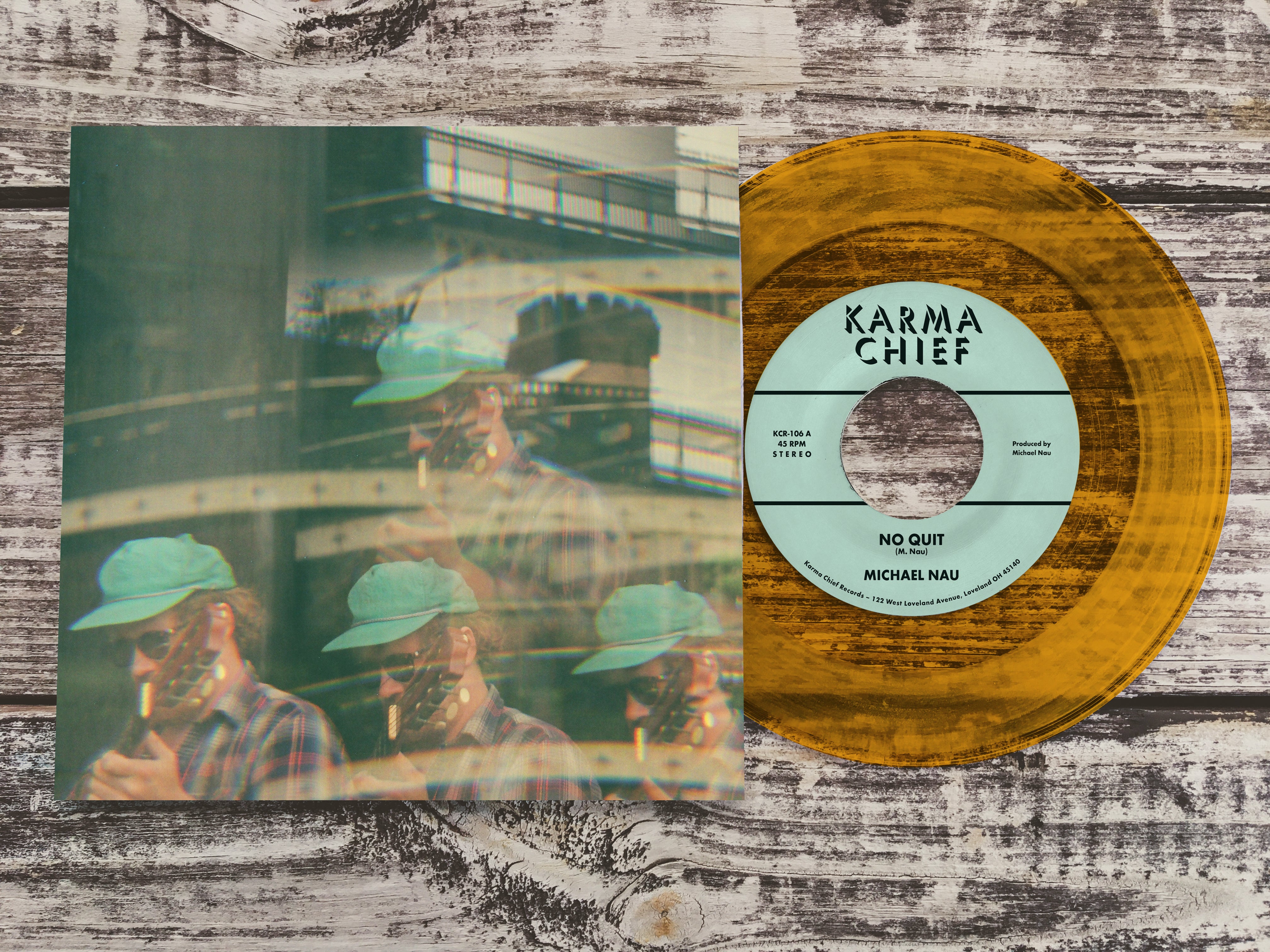 Michael Nau No Quit 45 tours vinyle gold 7 pouces