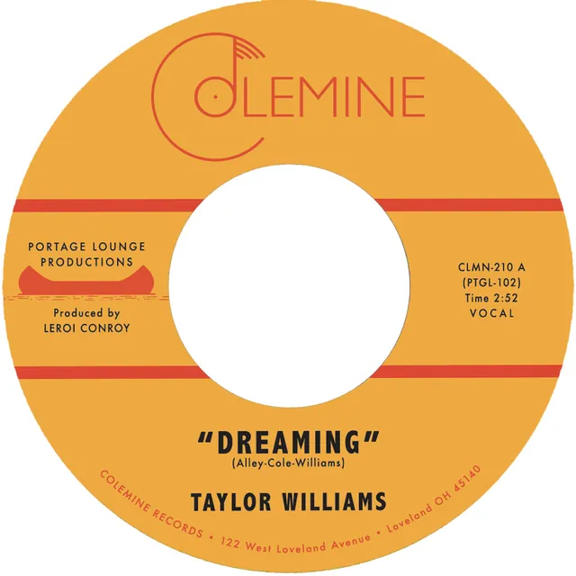 Colemine Taylor Williams Dreaming 45 tours bleu 7 pouces R&B