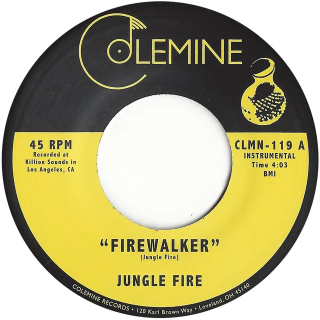 Jungle Fire Firewalker 45 tours vinyle noir afrobeat funk