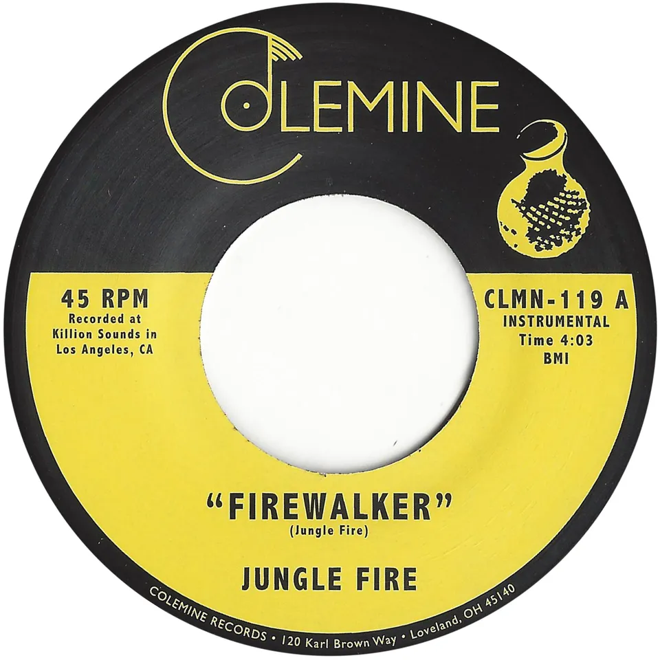 Jungle Fire Firewalker 45 tours vinyle noir afrobeat funk