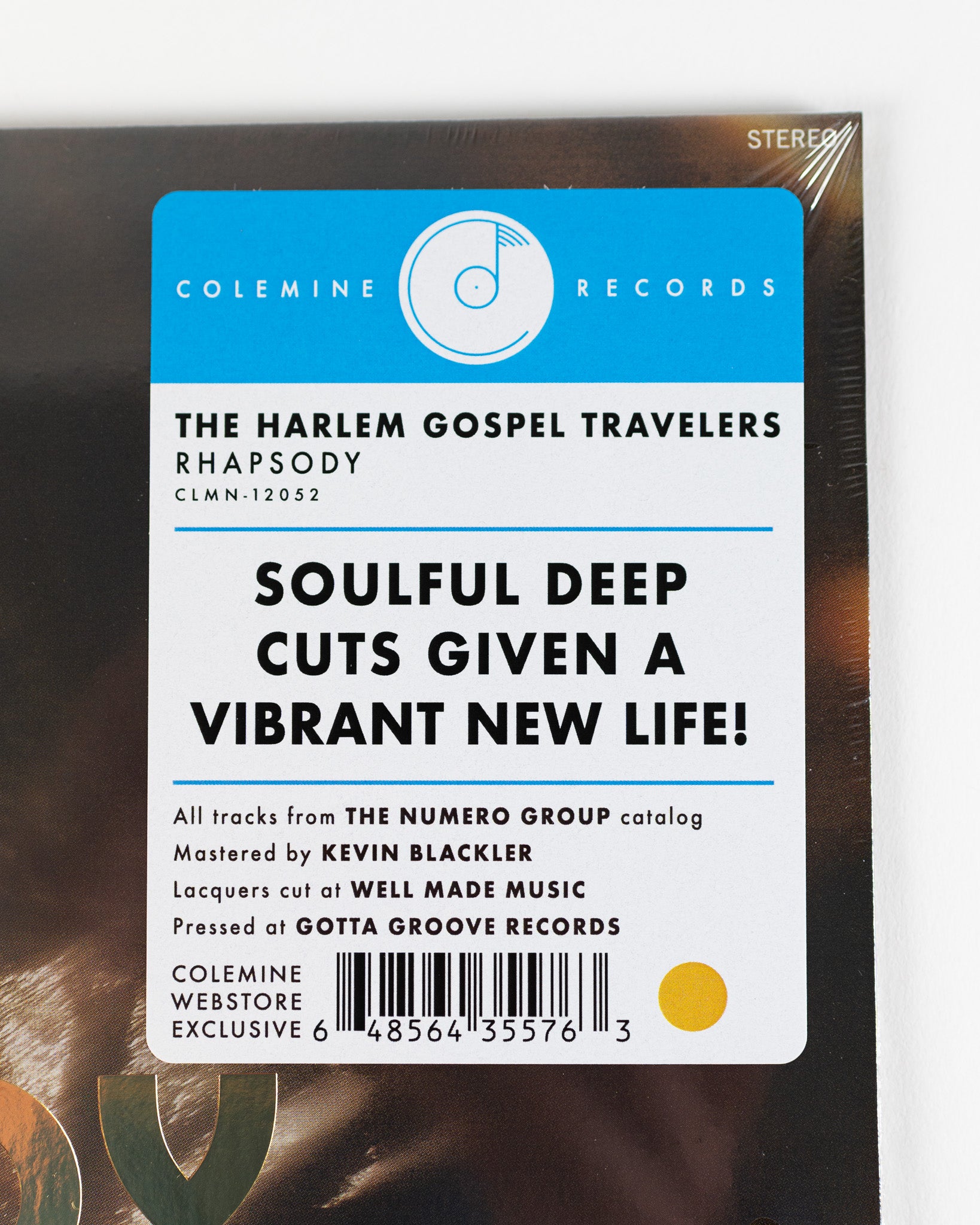 Colemine Harlem Gospel Travelers Rhapsody LP swirl gospel
