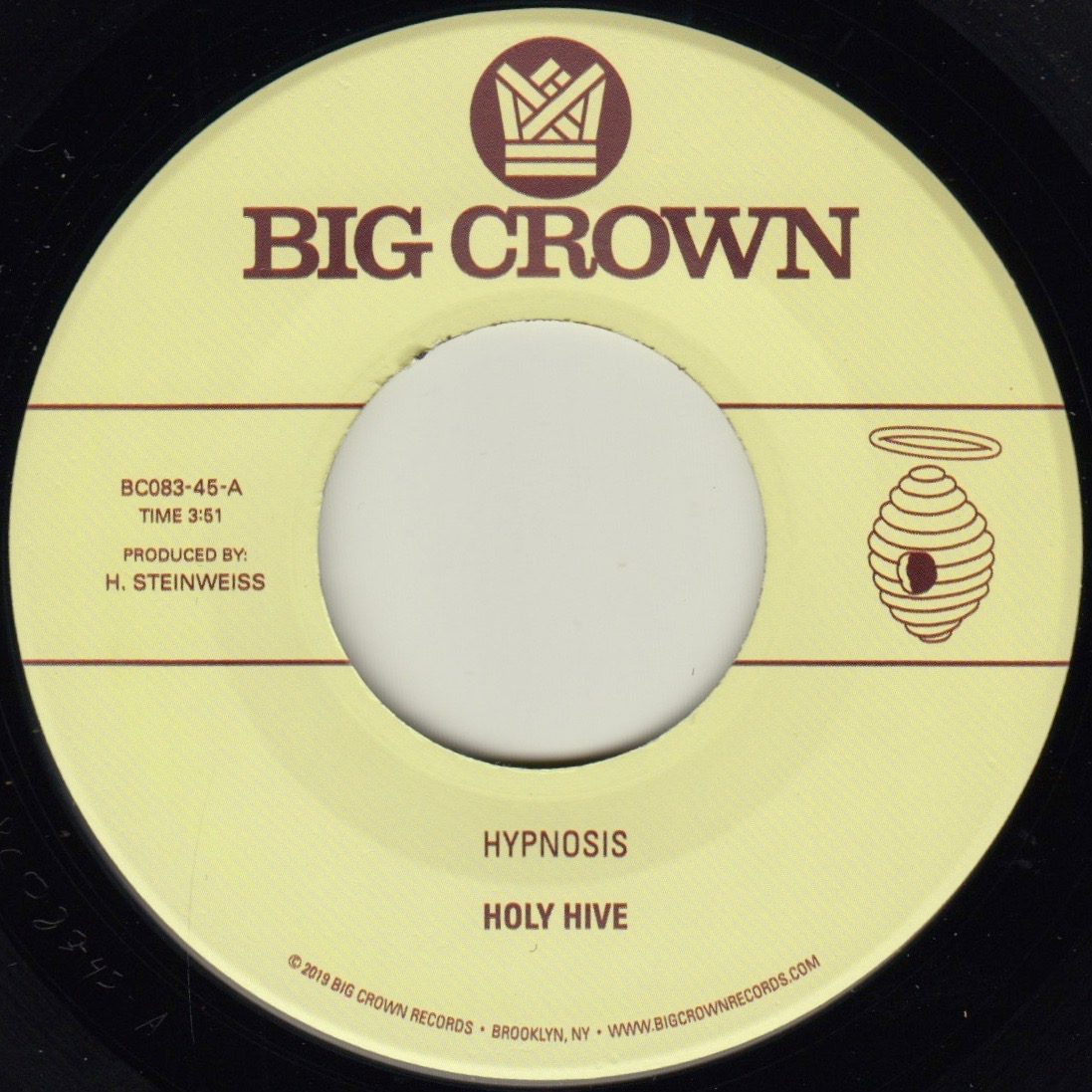 Big Crown Holy Hive Hypnosis 45T vinyle 7" soul folk