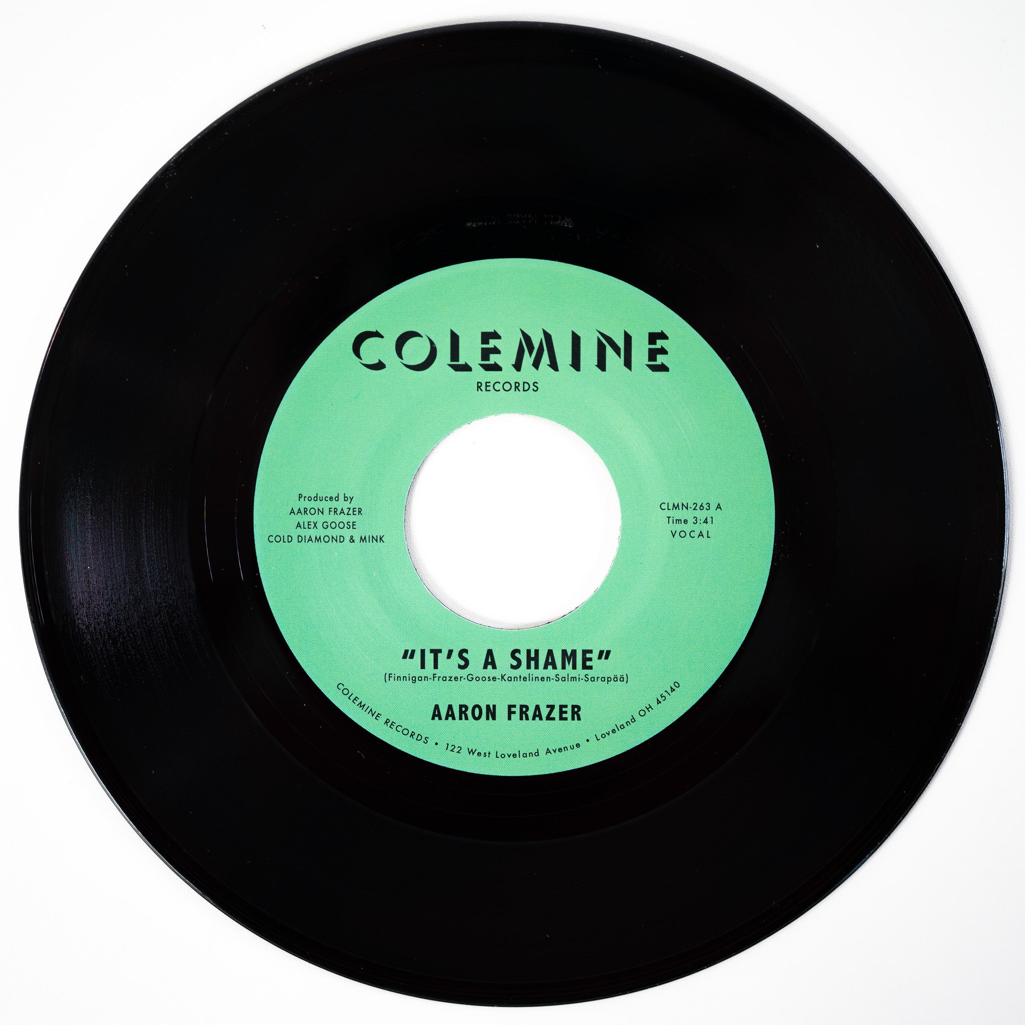 Aaron Frazer It’s A Shame 45 tours vinyle noir