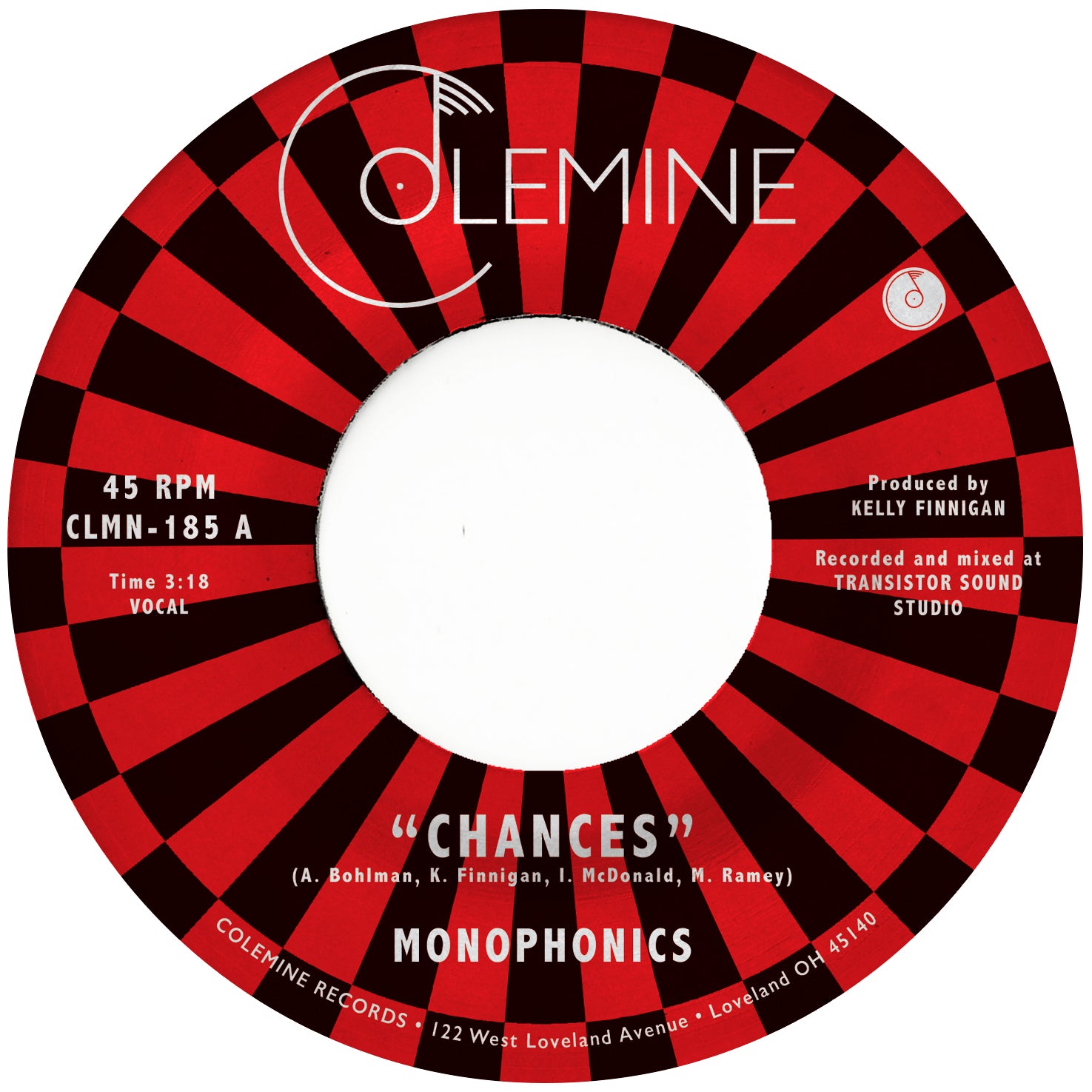 Colemine Monophonics Chances 45 tours vinyle vert psych soul