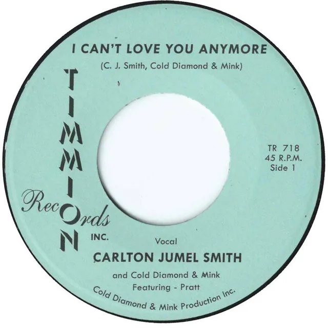 Carlton Jumel Smith Can't Love You vinyle 45 tours deep soul