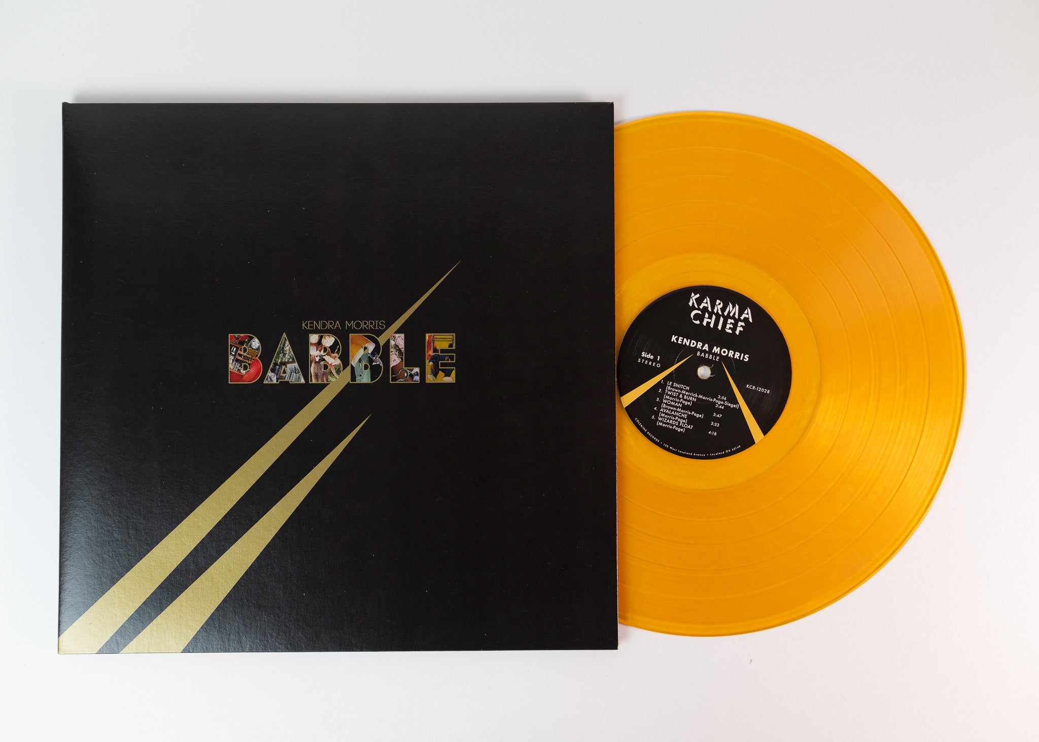 Karma Chief Kendra Morris Babble vinyle LP gold swirl