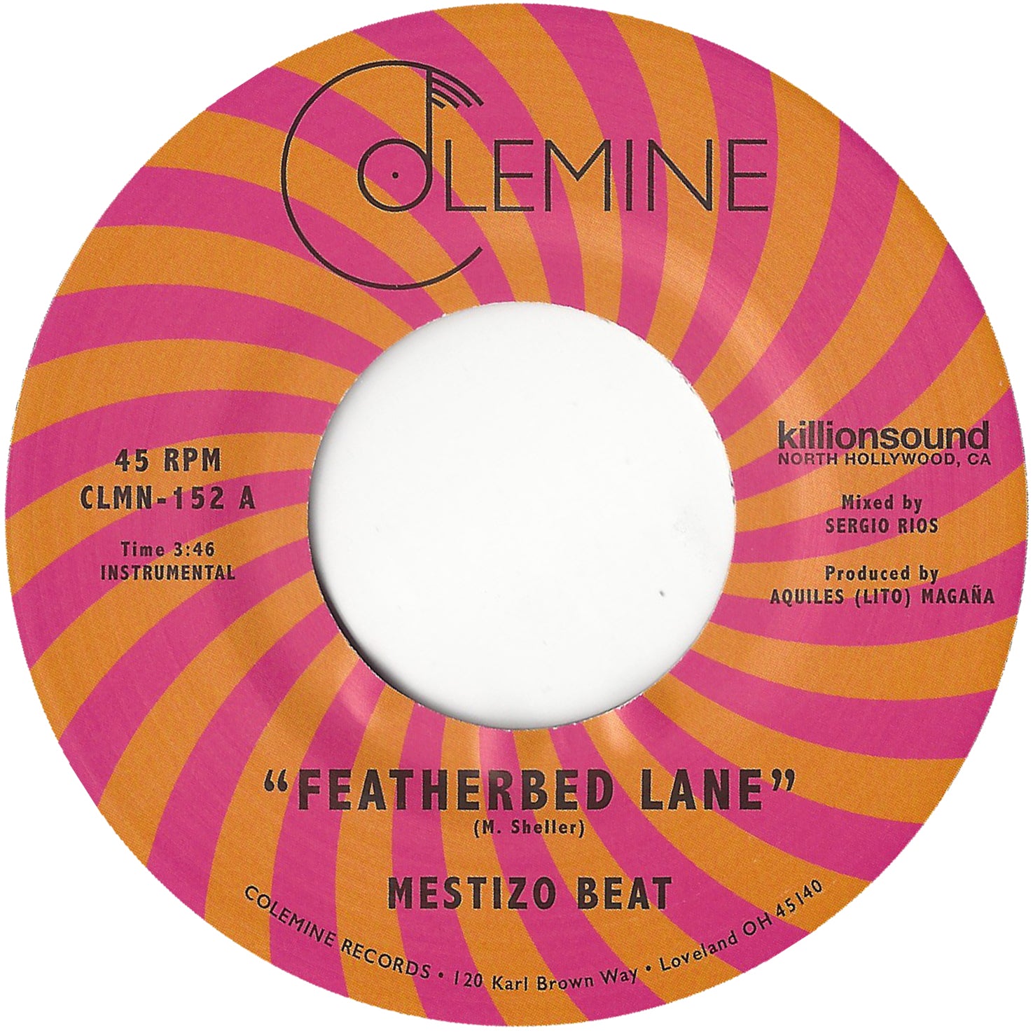 Mestizo Beat Featherbed Lane 45 tours vinyle noir 7 pouces