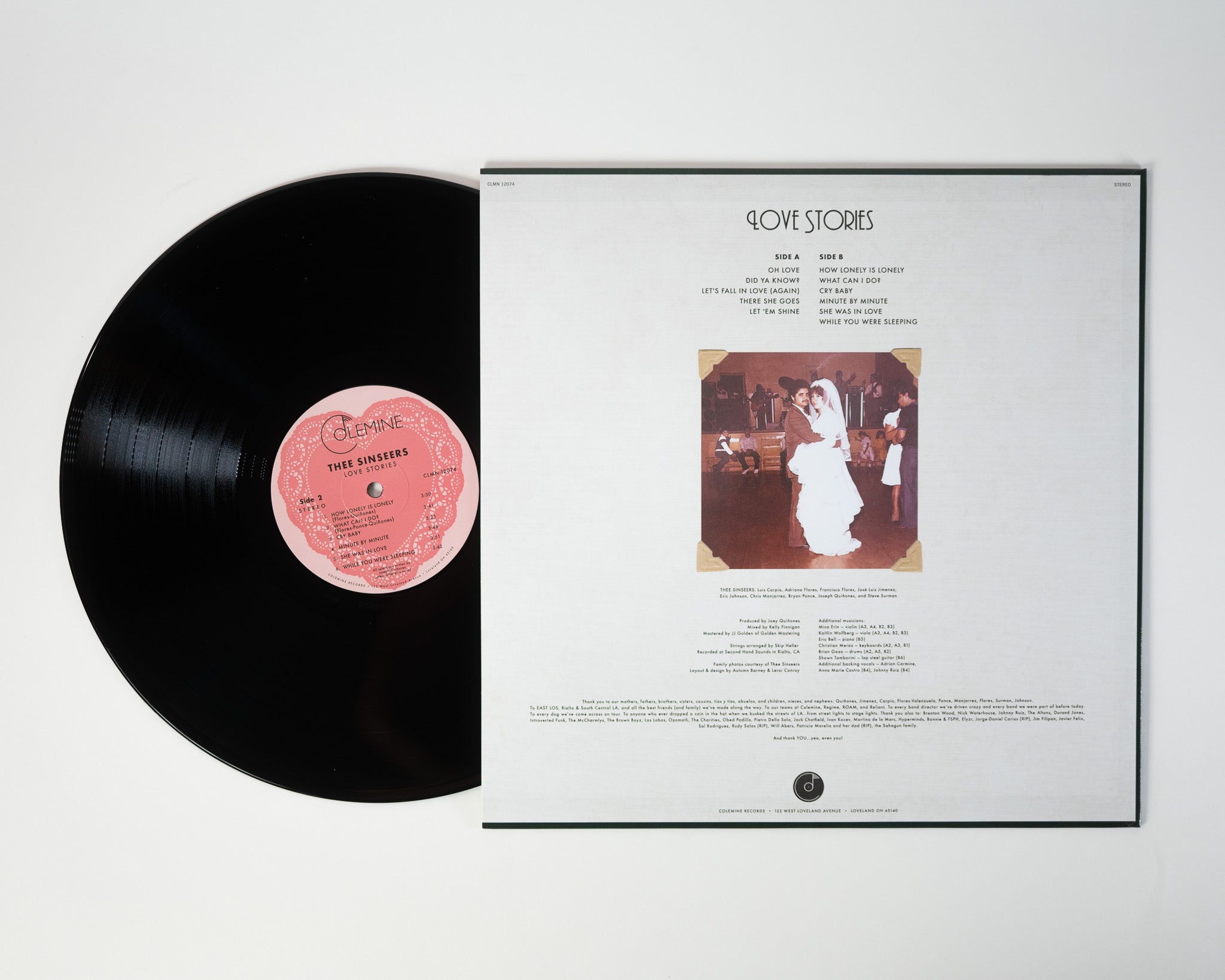 Thee Sinseers Love Stories vinyle LP sweet soul jaune