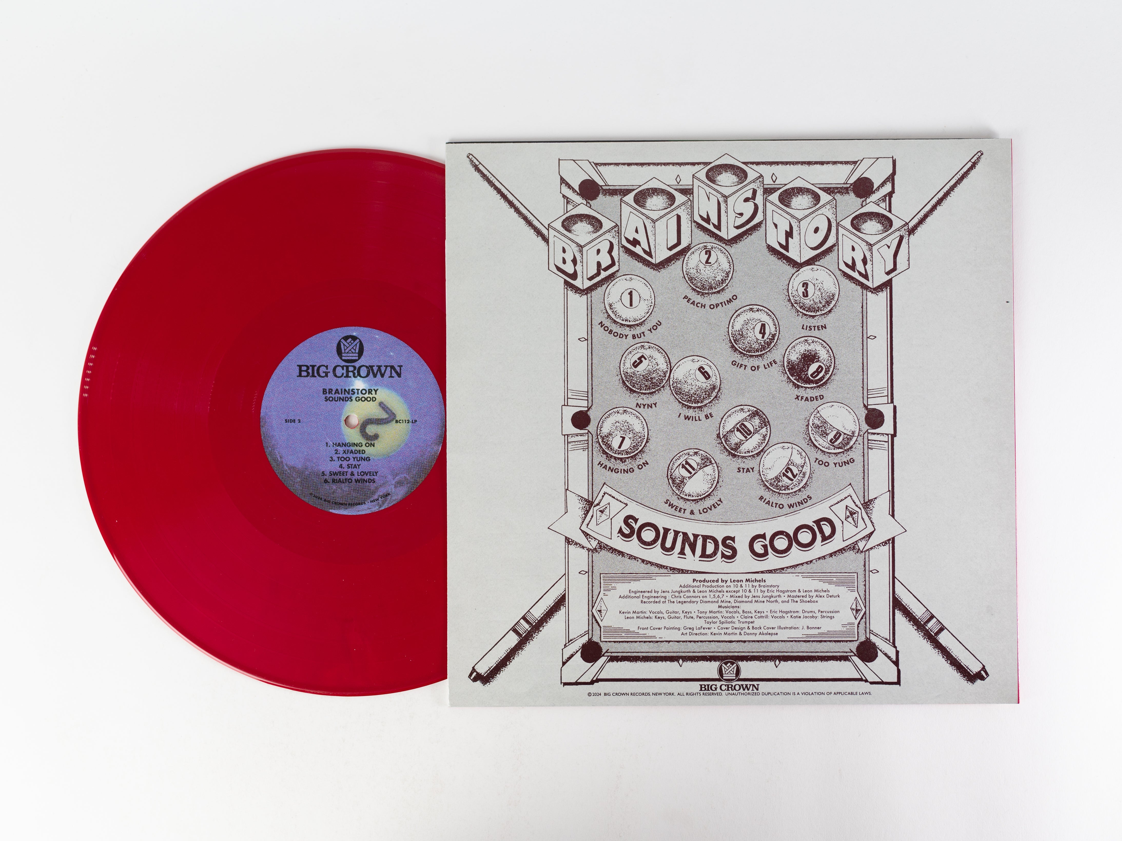 Brainstory Sounds Good vinyle LP rouge Red Felt