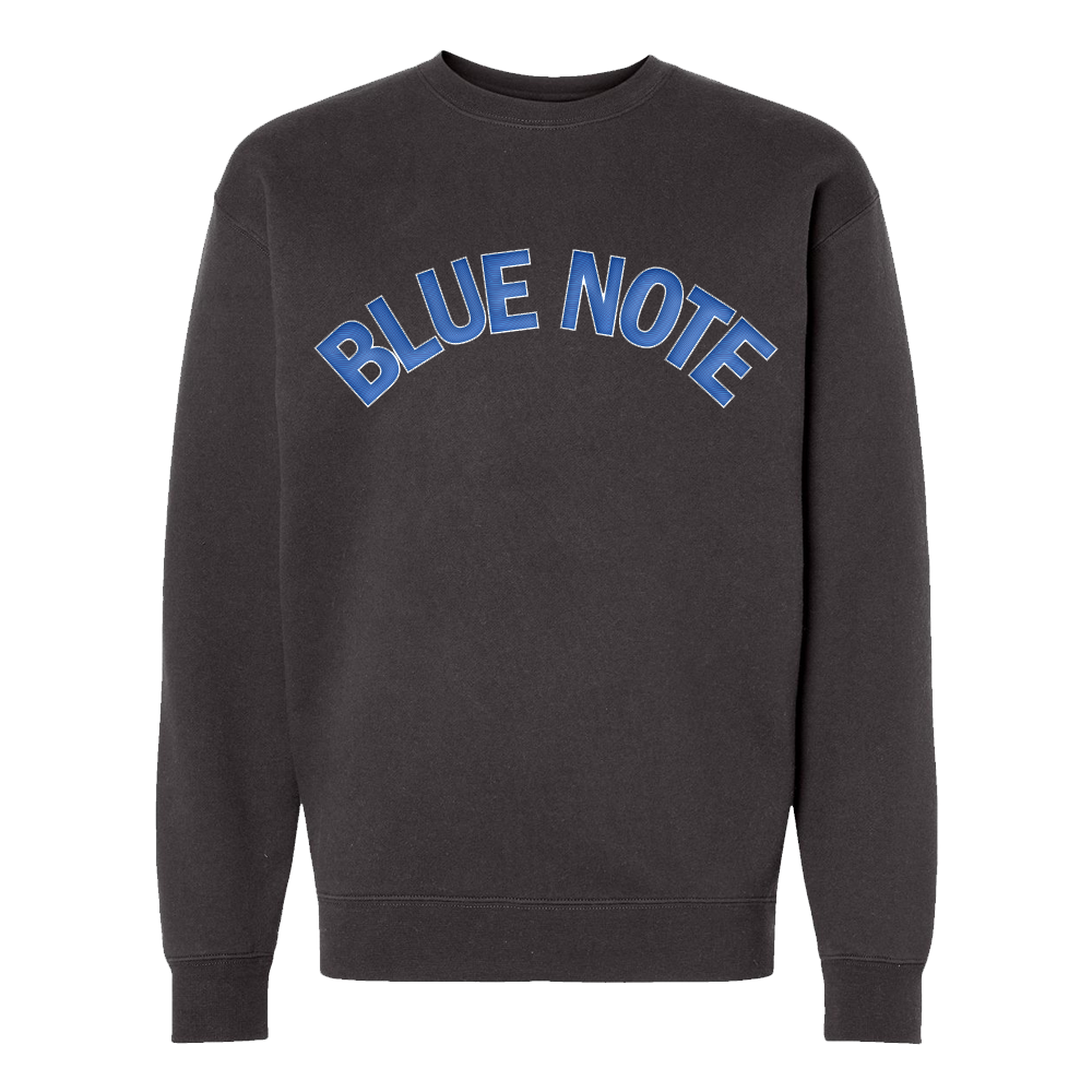 Blue Note Applique Crewneck sweat Bone coton
