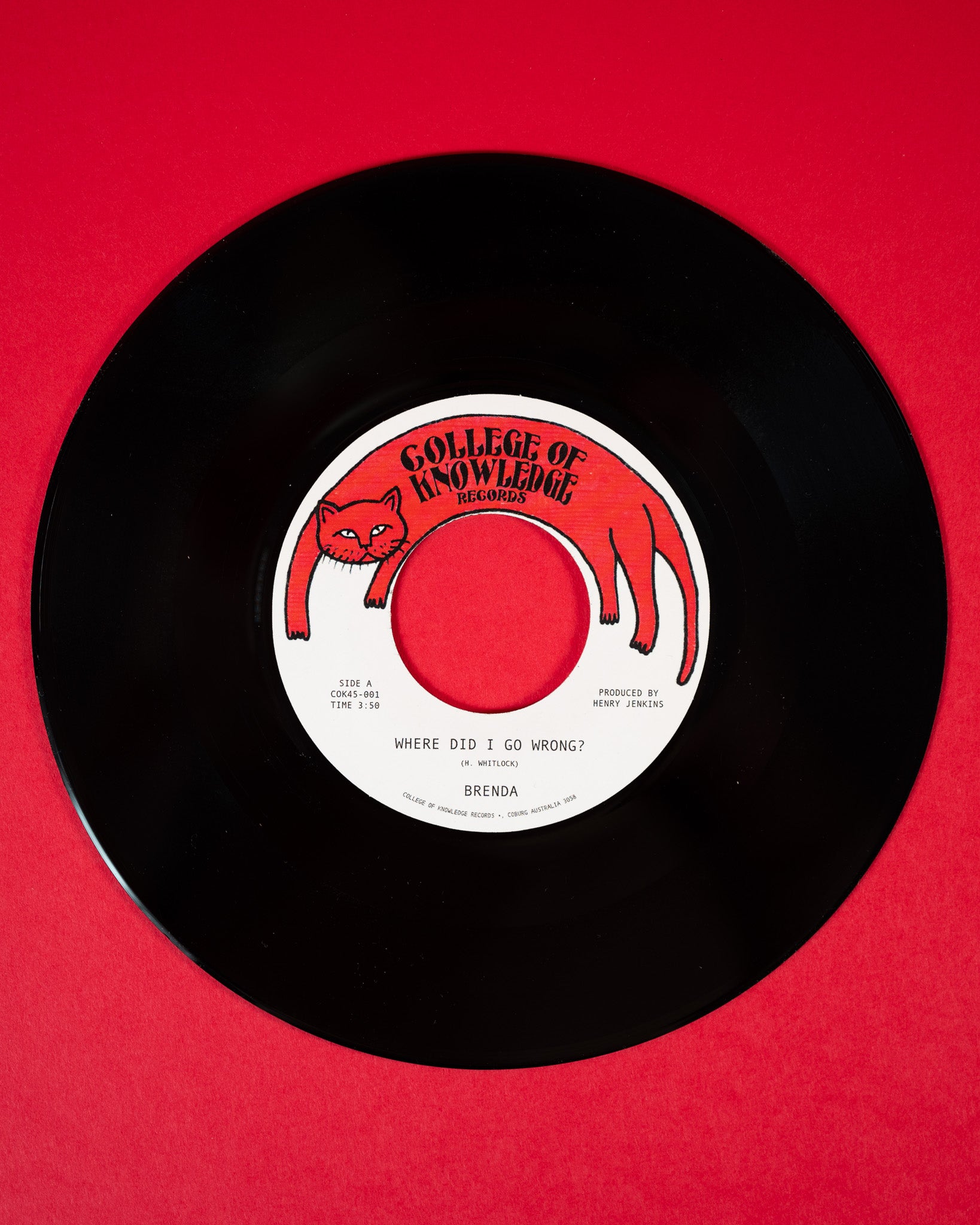 Brenda Where Did I Go Wrong 45 tours vinyle noir