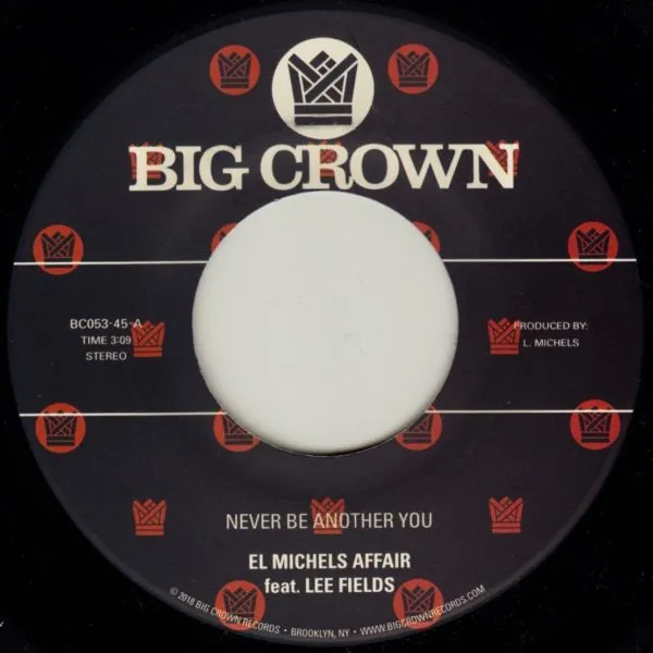 Lee Fields Never Be Another You 45 tours vinyle Reggae Remix Dub