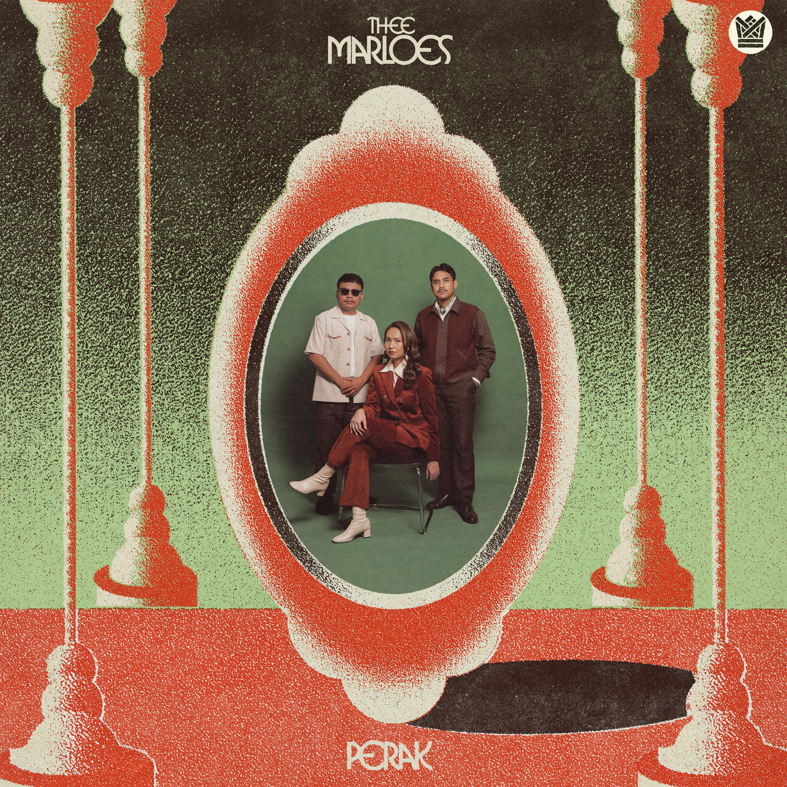 Thee Marloes Perak vinyle couleur hijau merah smoke