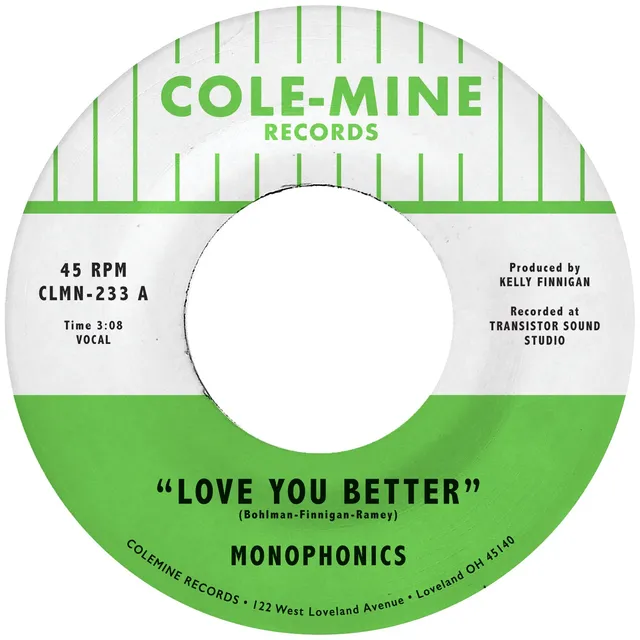 Monophonics Love You Better vinyle 7" naturel psych soul