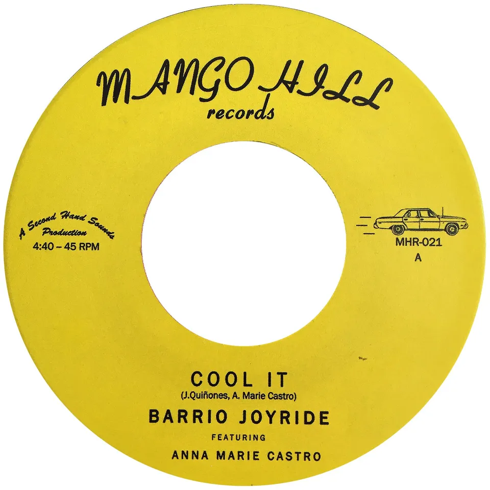 Barrio Joyride Cool It 45 tours 7" Mango Hill funk soul