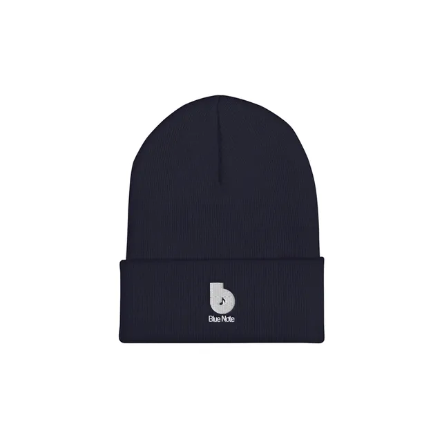 Blue Note B Logo Beanie bonnet noir brodé