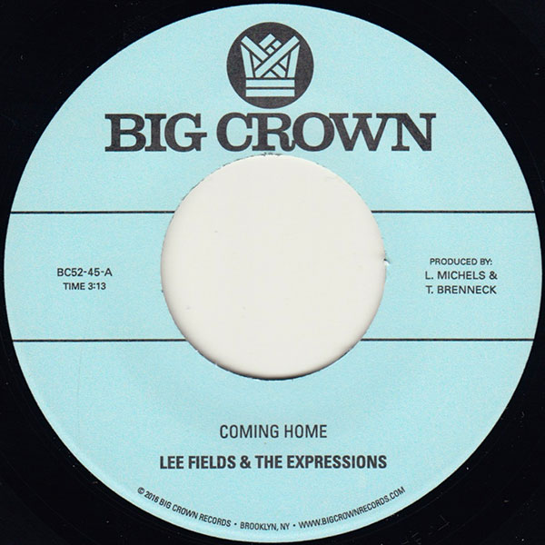 Lee Fields Coming Home 45 tours single soul Special Night