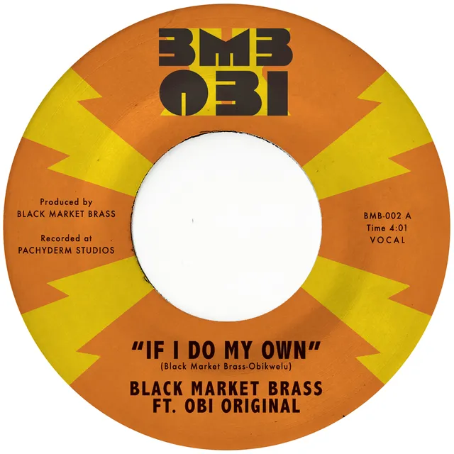 Black Market Brass If I Do My Own 45 tours cream funk