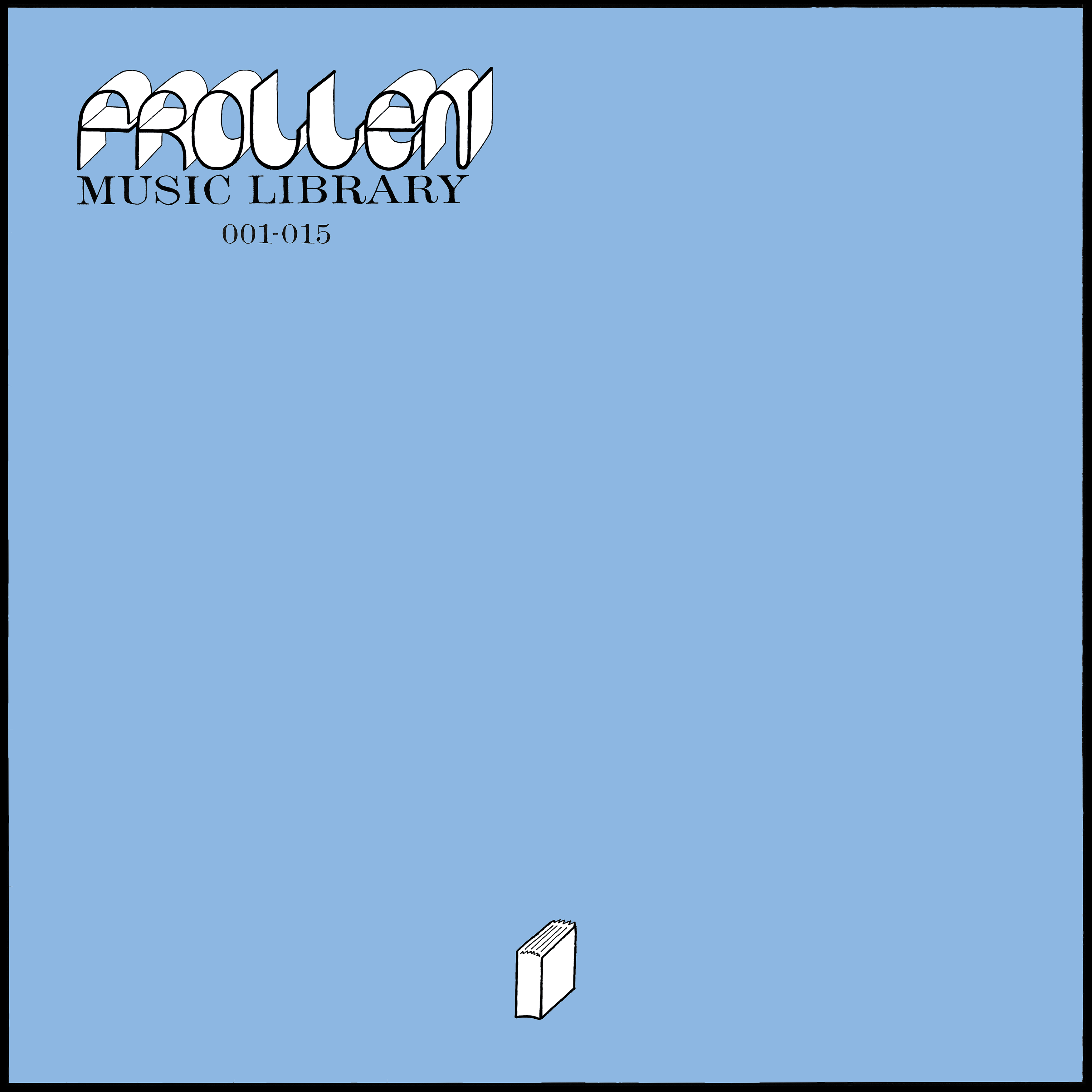 Frollen Music Library 001-015 LP vinyle bleu hip-hop