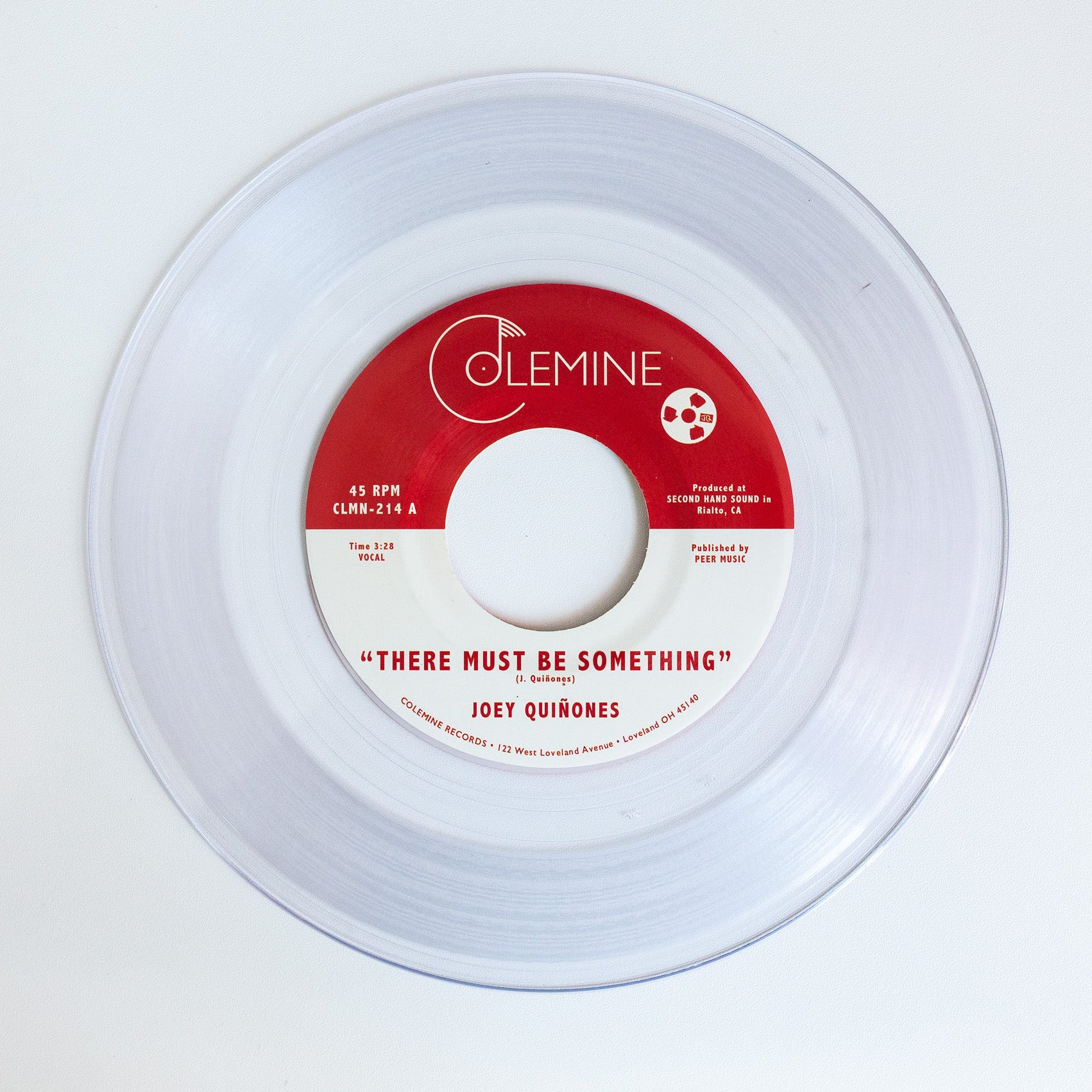 Joey Quiñones There Must Be Something 45 tours vinyle clear